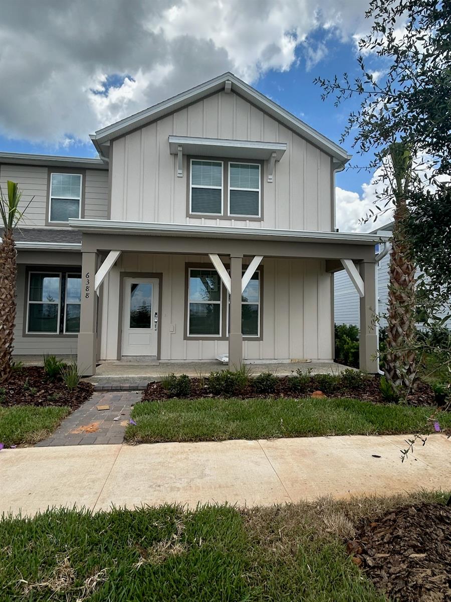 Brand New never been lived in townhouse with a water view. This property has a 2 car garage and a large parking pad in the rear. The location is great. It is walking distance to school, right off of the 429 and near a hospital and a new medical center and best of all, It is close to Disney! This would be a great home for a family or even room mates. The bedrooms are all upstairs leaving lots of living space downstairs. You have a great water view across the road which means no construction or neighbors in front of you. You could see everyone walk to school!