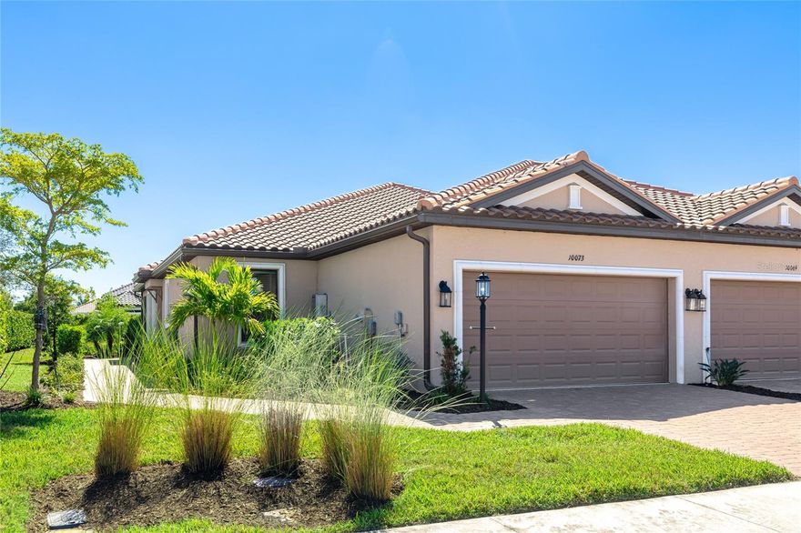 Live the Skye Ranch lifestyle in this stylish, nearly new 2-bedroom, 2-bath home with a spacious flex room that easily functions as a third bedroom or office. The open floor plan combines modern design with everyday comfort, featuring quartz countertops, modern shaker cabinetry, stainless steel appliances, and wood-look ceramic tile throughout.

Enjoy peace of mind with impact windows, an energy-efficient tankless water heater, and a two-car garage. Outdoor living shines with an expanded screened lanai and yard surrounded by lush greenery. 

Rent includes lawn care, irrigation, pest control, and A/C maintenance, plus full access to The Hub, Skye Ranch’s premier resort campus. Amenities include multiple pools, a state-of-the-art fitness center, indoor and outdoor courts, trails, and year-round lifestyle programming. You can expect food truck nights and creative workshops to fitness classes and community gatherings.

Conveniently located near I-75, Lakewood Ranch, UTC, and Siesta Key Beach, and zoned for the new, highly sought-after Skye Ranch K-8 School, this home offers maintenance-free living in Sarasota’s most exciting master-planned community.