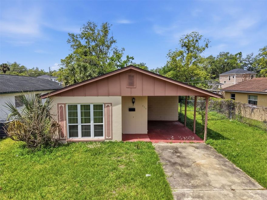 Opportunity is knocking in Sanford! This 3-bedroom, 1-bath home with a carport is full of potential, has a new roof 2024 and is ready for your personal touch. Whether you're a first-time buyer looking to make it your own or an investor searching for your next project, this property offers a solid starting point. Step inside to the living room that flows into the kitchen and dining area, creating an easy, functional layout. The primary bedroom is tucked off to the left for a bit of separation, while the two additional bedrooms sit to the right with the shared bathroom conveniently located in between. The home is waiting for a little vision and effort, to truly make it shine. The layout is practical, the lot offers space to work with, and the carport adds convenience. Located just minutes from downtown Sanford, Orlando Sanford International Airport, and Lake Monroe, you'll enjoy easy access to dining, shopping, travel, and outdoor recreation. Unlock the possibilities this home holds, chances like this move fast.