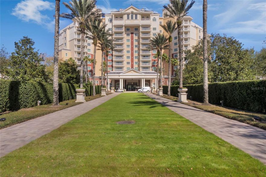 **ACTIVE REUNION RESORT MEMBERSHIP ASSOCIATED** One or more Photo(s) has been Virtually Staged (Patio)- Once in a life time opportunity!!! You will not want to miss this amazing SOUTH FACING fully furnished condo with an oversized patio and deck space. This enormous patio & deck space is FANTASTIC and could be used for cocktail parties, corporate events or family gatherings and is one of its kind! Enjoy Granite countertops, Stainless steel appliances, crown molding and much more. NEW Refrigerator in 2022 ,the mattresses in both bedrooms are newer as well as large flat smart tv's, leather sectional in the living room. There are new barstools at the breakfast bar. The Master suite has two walk in closets, dual sinks, garden tub and separate walk in shower. You will appreciate the welcoming smiles of the doormen as you arrive home. There is also valet parking & front desk concierge as well as Starbucks coffee & gift shop available for your convenience. The Reunion Grande offers several delicious dining experiences including a Sushi Bar & the 7593 Chophouse both located on the Lobby Level. On the 11th floor there is a rooftop restaurant & bar to enjoy your favorite cocktail or relax by the fireplace and pool. Located adjacent to the hotel, enjoy the Golf Clubhouse, Spa, the Seven Eagles Pool Pavilion & fitness center. This condo can be a primary residence, second home or vacation rental property. Great location in the heart of Reunion, a Must See! This property has an ACTIVE MEMBERSHIP which is transferrable to the next owner. Reunion Resort is a 2,300 acre Resort and Golf Community with three championship signature golf courses, a multimillion dollar waterpark located just 6 miles from DISNEY and the parks, 20 minutes to the Orlando International Airport and easily accessible to the major highways.