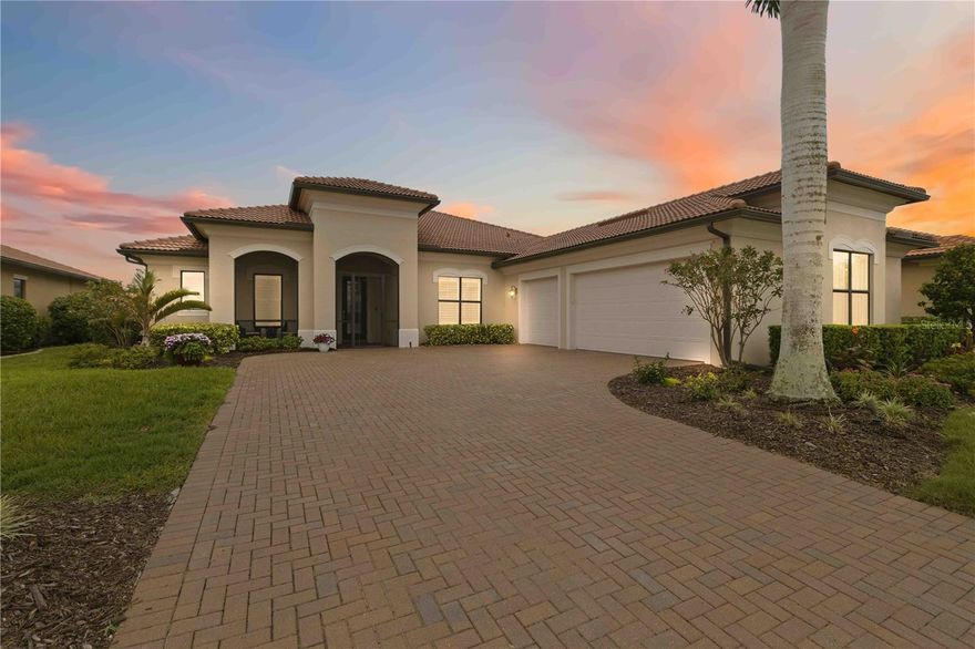 Welcome to 10706 Ironbridge Drive, an exceptional residence located within the highly sought-after Sarasota National community in Venice, Florida. This beautifully designed 4 Bedroom, 3.5 Bath home features the popular Riviera floor plan, known for its spacious layout, elegant flow, and seamless indoor-outdoor living—perfect for both everyday comfort and entertaining.  This home has  four bedrooms 3 1/2 baths, was built by the premier WCI home builder. This estate home includes 2 golf memberships with no buy-in fees.  The lanai on this home is huge, the travertine lanai is complete with a heated saltwater lap pool, sundecks, waterfalls, fountains and an infinity spa.  Storm protection is easy - the covered portion of the lanai is protected by 5 hurricane screens - at the touch of a remote - the home is totally protected by some of the best protection in the industry.  The garage is an oversized 3 car with an epoxy coated floor.   Inside, discover refined finishes, generous living spaces, and an open-concept design that brings in abundant natural light. The heart of the home opens effortlessly to an extraordinary outdoor retreat—where ultimate Florida living comes to life. The expansive travertine lanai surrounds a stunning custom pool and spa, creating a private oasis ideal for relaxing evenings, weekend gatherings, and year-round enjoyment.  Sarasota National is more than just a neighborhood—it’s a lifestyle. As a Silver Certified Audubon International community, it is thoughtfully designed to preserve natural habitats, protect wildlife, and promote environmentally responsible living. Residents enjoy lush landscapes, scenic preserves, and a peaceful setting where nature is part of everyday life.  For golf enthusiasts, Sarasota National offers an 18-hole championship golf course along with a resort-style experience that includes a state-of-the-art clubhouse, fitness center, tennis, pickleball, dining, and a vibrant calendar of social activities. Whether you’re seeking relaxation or connection, this community delivers.  Living here means embracing the best of Southwest Florida. The home is ideally situated near Wellen Park, one of the region’s fastest-growing destinations, offering shopping, dining, entertainment, and the popular CoolToday Park—spring training home of the Atlanta Braves. Just a short drive away, the charming city of Venice awaits with its historic downtown, boutique shopping, waterfront dining, and rich cultural scene.  And of course, you’re never far from the breathtaking Gulf Coast beaches. From Venice Beach—known as the “Shark Tooth Capital of the World”—to nearby Nokomis and Manasota Key, you’ll enjoy easy access to some of the most beautiful shorelines in Florida, perfect for sunbathing, shelling, boating, and unforgettable sunsets. 10706 Ironbridge Drive is more than a home—it’s an invitation to live exceptionally, surrounded by natural beauty, modern amenities, and the relaxed elegance of coastal Florida living. This home is on the market at under appraised value, so take the time to see it soon.
