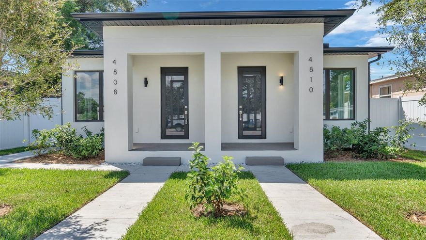 Experience modern elegance and smart investment  with this brand-new built. Class A triplex in the heart of North St. Petersburg. Designed with high-end finishes and long-term durability, this low-maintenance construction offers the perfect balance of luxury living and strong income performance, all located in a non-flood zone for added peace of mind.
This newly constructed 3-unit property presents a rare opportunity to own a premium investment with high tenant demand and lasting value.Property features:
• Two units – 2 bedrooms, 1 bathroom, each including a private one-car garage, currently rented at $2,500 permonth.
• One unit – 1 bedroom, 1 bathroom, currently rented at $1,700 permonth.
Each unit has its own individual water and electric meter.
Each unit showcases impact windows and doors, sleek porcelain tile flooring throughout, dual vanities, and soaring ceilings that create a bright and open atmosphere. With two units already leased, this property provides immediate cash flow and an impressive 7.5percent cap rate. Whether you’re an investor seeking a turnkey luxury rental or a homeowner looking to live in one unit while the others pay your mortgage, this property delivers exceptional value, modern design, and long-term appreciation potential all in one of St. Pete’s most desirable locations.