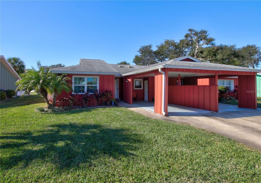 Your search is over with this beautifully maintained, 2-bedroom, 2-bathroom home at 1147 Harbour Point Drive, nestled in the highly desirable, riverfront Harbor Point community along the Halifax River, where turn-key Florida living is truly at its best; step inside to an inviting open floor plan bathed in natural light from several skylights, featuring a comfortable dining room and living room combo with attractive laminate and neutral carpet, complemented by a modern kitchen with granite countertops and a convenient breakfast bar, while a spacious 14 x 12 glass-enclosed Florida room provides a flexible space ideal for a home office, hobby area, or relaxing retreat; both generously sized bedrooms offer comfort and privacy, with the primary suite showcasing a private bath and ample closet space; enjoy peaceful mornings with coffee or unwind in the evenings with cocktails on your front patio, then take full advantage of the exceptional community amenities, including a beautiful clubhouse, a large sparkling swimming pool overlooking the Halifax River, a private boat ramp with boat storage, and serene surroundings enhanced by mature landscaping, plus the added convenience of a carport and additional storage, making this home perfect for year-round coastal living, a weekend getaway, a downsized retreat, an investment opportunity, or a tranquil second home. The HOA covers internet, cable, lawn care, and full access to these amenities. —this Harbor Point gem is truly a must-see.