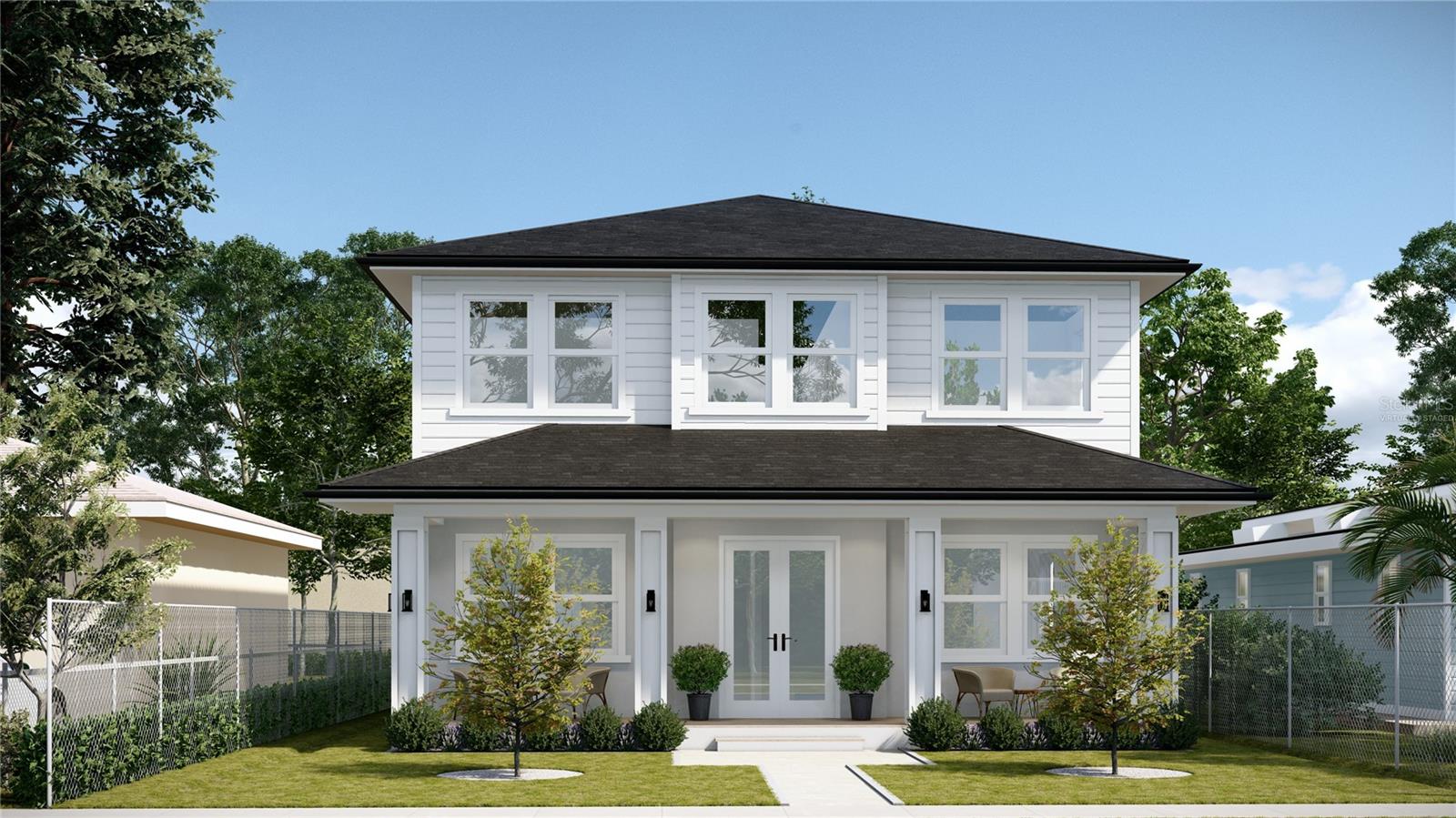 One or more photo(s) has been virtually staged. Under Construction. New construction luxury residence in the heart of St. Petersburg with attached 2/1 ADU! Offering unmatched flexibility, thoughtful design, and premium finishes throughout. With 5 bedrooms, 5 bathrooms, and a rare attached ADU unit, this home is perfect for multigenerational living, guest accommodations, or generating additional income.
Step into a spacious reception area that leads to a separate formal dining room, large living room, and thoughtfully designed kitchen. The main living level features a private study, office, family room, and a versatile bonus room that can serve as an oversized walk-in closet, home gym, or creative space.
A true standout, this property offers a 3-car garage plus 3 additional off-street parking spaces, providing convenience rarely found in new construction. Enjoy seamless indoor-outdoor living from the expansive front lanai, perfect for relaxing mornings or hosting guests in style.
Every detail has been carefully curated — from the open-concept layout to the top-of-the-line finishes — creating a modern, functional, and beautifully crafted home built for how you live today.
Don't miss your chance to own this unique, high-end property that combines luxury, location, and livability in one exceptional package. Images are renderings of the property as it is currently under construction. The property will be delivered at CO.