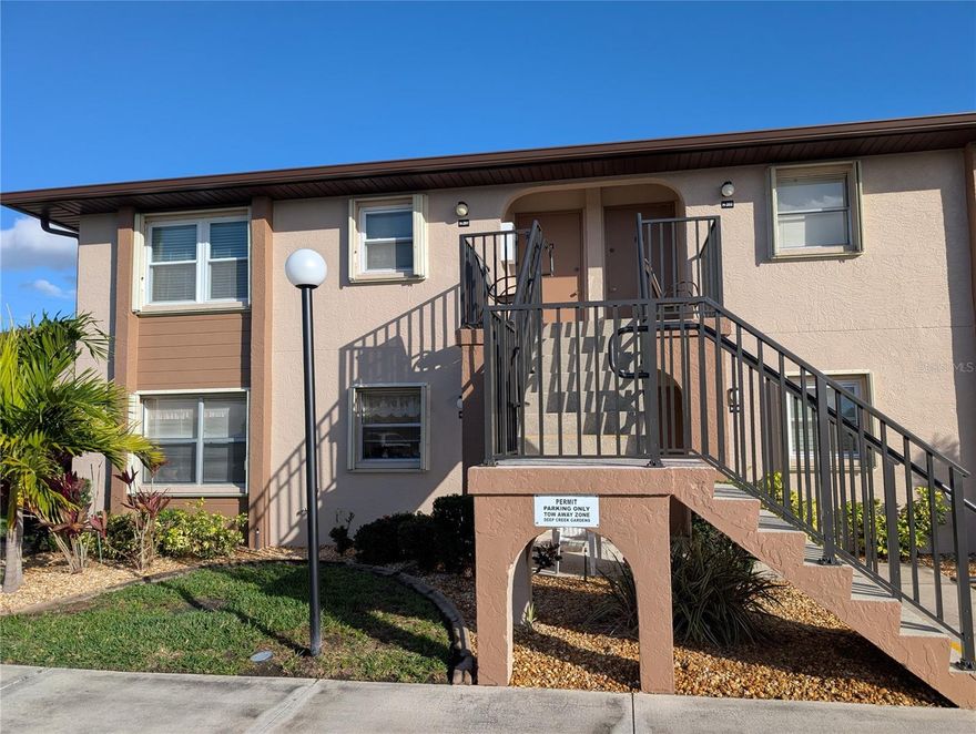 FIRST FLOOR UNIT!  Stop by and see this great 2 bedroom 2 bath condo located in a great spot.  You will enjoy the location right by the lake, with beautiful views from the Lanai.  Ample parking for you and your guests, and there is no smoking allowed in the entire complex.

Worry-Free Living: Each unit comes with hurricane shutters, and the condo fee covers virtually everything outside, including water/sewer, pest control, exterior maintenance, public insurance, and professional on-site management. A large reserve fund ensures future stability.
Amenities Galore: Stay active with a heated pool, tennis courts, shuffleboard, and a fully-equipped clubhouse.
Prime Location: Enjoy beautifully manicured grounds and easy access to local conveniences, with golfing just 7 minutes away, plus nearby shopping, Walmart, and churches.