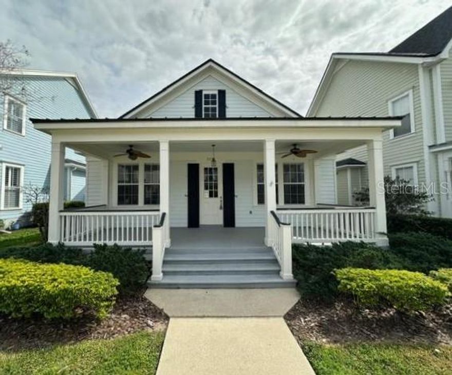 Completely remodeled 4 Bedroom 2 Bath single level Home in South Village of Celebration. This home has been completely remodeled with New Flooring, New Kitchen, New Bathrooms, New light fixtures and ceiling fans and has been freshly painted. The New Kitchen features upgraded cabinetry, granite countertops and stainless steel appliances. Large open Family room leads out to the large newly landscaped Backyard. The primary Bedroom has large attached ensuite, walk in closet and views on the backyard. 3 Additional Bedrooms, each with large closets, share a completely renovated bathroom. With double vanity and tub/shower combo. Additional there is an office/ Den. 2 Blocks from the South Village Pool and a 15 min walk into downtown Celebration. Rent includes Lawn care and enrollment in the Resident Benefits Package which includes renters’ insurance, HVAC air filter delivered monthly, OnDemand Pest Control, credit building to help boost your credit score with timely rent payments, $1M Identity Protection, move-in concierge service making utility connection and home service setup a breeze during your move-in, our best-in-class resident rewards program and 24/7 Maintenance.