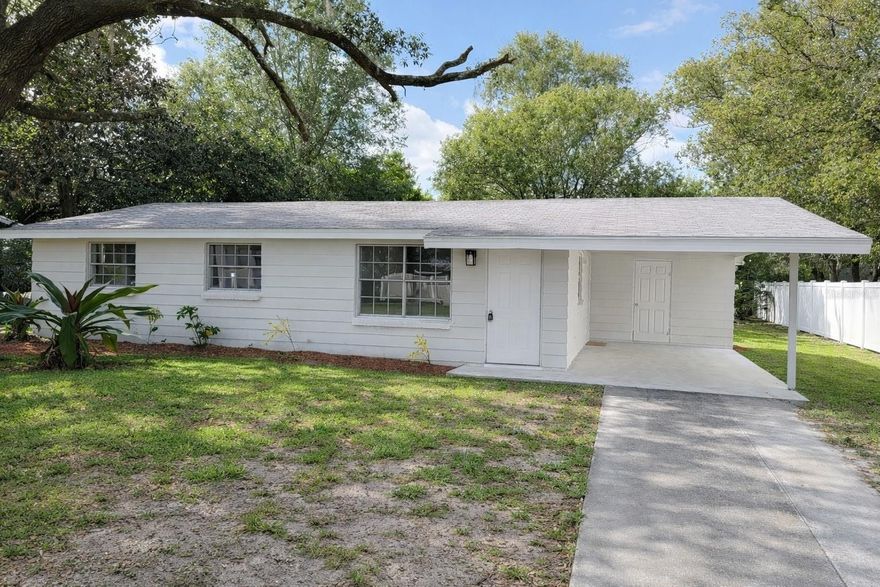 CBS Charming 3-bed home on a quiet street in historic Fort Meade!  CBS   CBS   CBS    , New kitchen, newer bathroom, new carpet, freshly painted int/ext. This property offers a spacious layout, large lot, and tons of potential for first-time buyers or investors. Enjoy a bright living area, comfortable bedrooms, and a generous backyard perfect for family gatherings or future expansion. Conveniently located near schools, parks, and downtown shops.