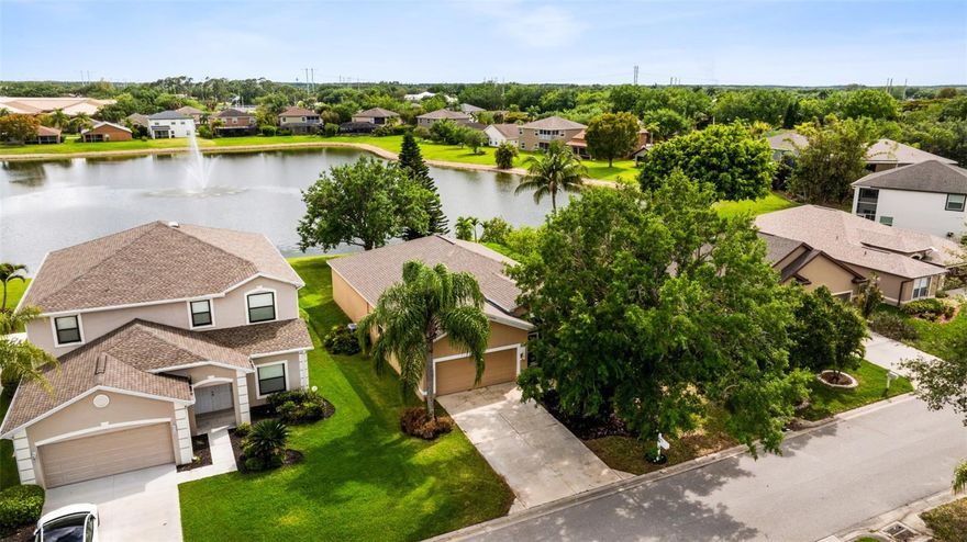 Welcome to this beautifully maintained 3-bedroom, 2-bathroom home with a 2-car garage, perfectly positioned in the highly desirable  Cypress Cay Community within Gateway in Fort Myers. Offering a bright, open layout and serene lakefront views, this home blends comfort, style, and the best of Southwest Florida living.

Step inside to discover a spacious, airy living room filled with natural light, creating an inviting space for both relaxing and entertaining. The open floor plan flows seamlessly into a generously sized kitchen featuring elegant marble countertops and a full suite of Samsung stainless steel appliances, including a Smart Refrigerator, stove, microwave, and a stainless steel Bosch dishwasher. Just off the kitchen, a separate dining room provides the perfect setting for everyday meals or hosting guests.

The home is thoughtfully designed with tile flooring throughout the main living areas, adding both durability and a clean, modern feel. A nicely sized laundry room includes a recently purchased (November 2023) Maytag washer and dryer for added convenience.

The primary suite is a true retreat, highlighted by a large window overlooking the peaceful lake, creating a serene start to each day. This spacious bedroom offers two walk-in closets and an en-suite bathroom complete with dual vanities, a separate walk-in shower, and a relaxing garden tub.

Step outside to your private outdoor oasis where a screened-in patio overlooks the lake and fountain, complete with a 3-person hot tub—perfect for unwinding while enjoying the tranquil water views. The large backyard offers direct lake frontage and plenty of space to relax or entertain.

Important updates include a new roof in 2023 and a full A/C replacement in 2019, along with an Ecobee smart thermostat for enhanced energy efficiency and comfort, and a Tesla/EV charging plug conveniently located in the garage.

Residents of Cypress Cay enjoy access to a community pool, a tot lot/playground with swings, and irrigation included in the HOA. Because Cypress Cay is inside Gateway, homeowners also benefit from nearby community features: Dog park, Community parks, walking & biking trails, Soccer & Sports Complex. 

Ideally located, this home is just a short drive to Southwest Florida’s stunning Gulf beaches, as well as popular destinations like Gulf Coast Town Center and Bell Tower Shops for shopping and dining. Enjoy nearby entertainment, including JetBlue Park, home to Boston Red Sox spring training, and the vibrant River District in downtown Fort Myers. Southwest Florida International Airport (RSW) is also conveniently close, making travel a breeze. Several schools are located just minutes away, including both charter and public options for elementary and high school.

This is your opportunity to own a beautifully updated lakefront home in one of Fort Myers’ most sought-after communities, where comfort, convenience, and lifestyle come together.