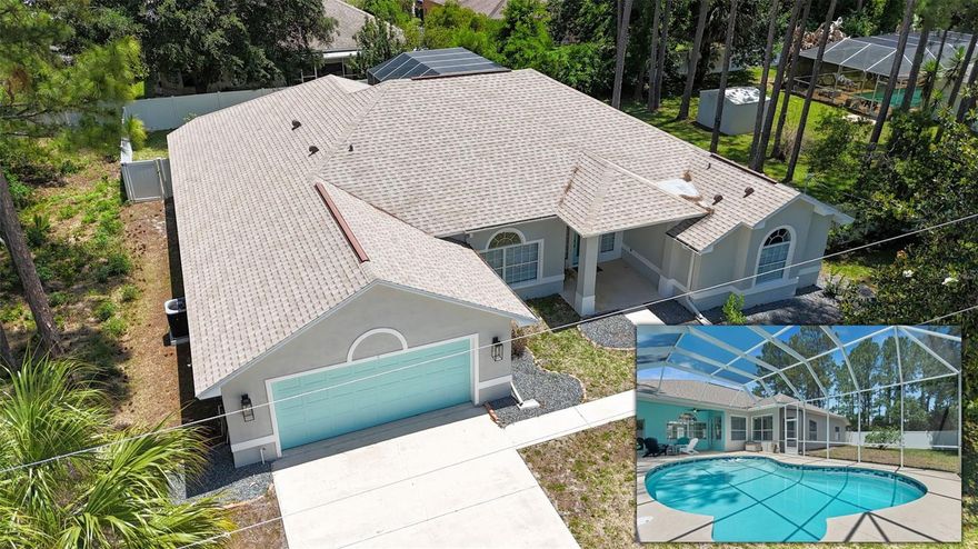 Not your average rental! This former Airbnb has been fully renovated and has been thoughtfully carried and designed for low maintenance, high value living! Welcome to your private feeling, pool home, located on a cul-de-sac. 
This carefree rental option includes:washer and dryer, whole house water filter, pest control, pool care and lawn maintenance. The oversized covered lanai is the perfect space for entertaining and provides that indoor-outdoor living experience. The backyard has two fig trees, is fully fenced, and the screened in pool was just refinished. Inside, you will find four bedrooms, tons of living space and a split plan. The oversized primary suite has  sitting area that overlooks the pool, a slider for direct pool access, walk-in shower, soaking tub, double closets, as well as double vanities.

You have formal living and dining in the front, of this home, the kitchen with breakfast bar and  nook overlooking the family room and pool, and over 2400 sqft to enjoy. 
This fully renovated property has brand new appliances, quartzite, countertops, new kitchen and bath cabinets and vanities, tile and LVP flooring through out, new AC, and newer major systems. With everything this property includes this is the epitome of worry free  living, and it has updated to the hilt with beautiful special touches. 
Situated in Palm Coast’s Indian trails this 4 bedroom home is just 15 minutes from the beach and minutes to the highway, shopping, local amenities. You’ll notice upon arrival the entire property inside and out has been fully renovated, immaculately maintained and is ready and waiting for you! 
*This property has a short-term rental license, it can come fully furnished or unfurnished. It can be rented short term or long-term, price is dependent on lease terms (time leased), advertised price is for 12 month lease. Pets allowed with owner approval.