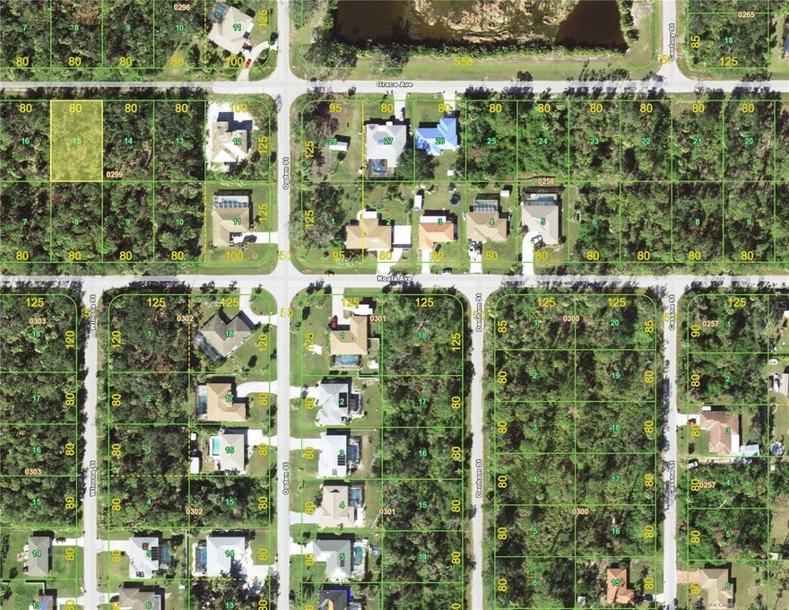 Homesite in a rapidly developing area with southern facing backyard.