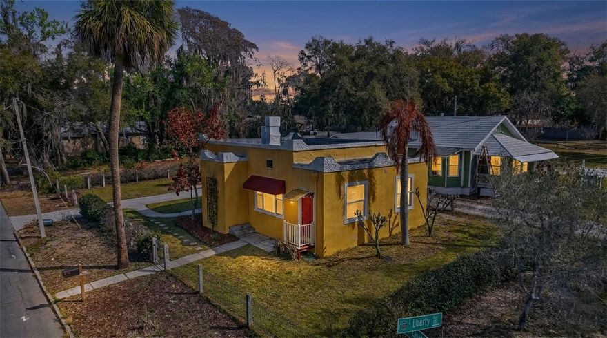 Charming Historic Cottage in the Heart of Mount Dora – Steps to Downtown!
Welcome to this 1920’s Florida Vernacular historic cottage beautifully nestled in one of Mount Dora’s most beloved walkable neighborhoods. Full of character and timeless appeal, this delightful home offers a perfect blend of vintage charm and modern comfort. Updated electric 2018, PVC plumbing, HVAC 2025 and roof 2013.
Step inside the entry foyer and inviting living space filled with natural light, original hardwood floors, gas log fireplace, thoughtful updates, and a layout designed for relaxed living. The well-appointed kitchen and dining area are ideal for everyday meals or entertaining guests with corner built in cabinet, stainless steel appliances and corian countertops. 
The primary bedroom has cozy sitting area and en suite bathroom with walk in shower. 
The guest bedroom is generously sized, and the guest bathroom has jetted tub and shower. 
The exterior showcases classic curb appeal with mature landscaping and a relaxed outdoor environment with room for expansion, carport or garage. Situated just a short stroll from downtown Mount Dora’s eclectic shops, art galleries, acclaimed restaurants, waterfront parks, and year-round festivals, this home embodies the small-town charm that makes Mount Dora so desirable. 
Whether you’re seeking a primary residence, seasonal escape, or investment opportunity, this home delivers a rare combination that delivers location and lifestyle. Property is offered fully furnished- turn key.