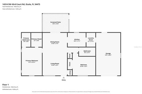 Tiny photo for 14314 SW 43rd Court Road, Ocala, FL 34473 (MLS # GC543009)
