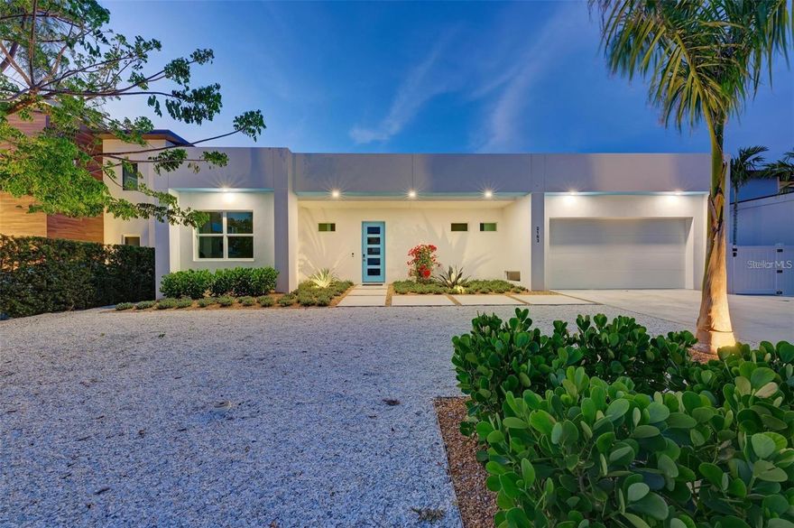 Discover luxurious living in Arlington Park. This exquisite home by Courtyard Simply Modern offers a separate guest house and a resort-style pool with a spa, all on one floor for effortless accessibility. With 6 bedrooms, 5 1/2 bathrooms, and a 2-car garage, it's designed for comfort and elegance. Step inside to find a modern sanctuary inspired by the Sarasota School of Architecture. Throughout the home, you'll find concrete tiled flooring, custom cabinets, quartz countertops, and Bosch appliances. The flexible floor plan adapts to your lifestyle needs. Outside, a private fenced yard awaits, surrounded by lush landscaping and enchanting lighting. Take advantage of Sarasota's vacation rental rules for potential income opportunities or create a multi-generational family retreat. Conveniently located close to shops and restaurants in Southside Village along with the amenities at Arlington Park this home also offers easy access to Sarasota's cultural attractions and beaches. Flexible closing options include a potential model leaseback at $10,000 per month. Whether you're ready to move in or prefer a delayed closing, Courtyard Simply Modern offers solutions to suit your timeline.  Multiple lots are available for those seeking to customize their dream home in this beautiful neighborhood.  Contact us today to explore this luxurious retreat in Arlington Park.