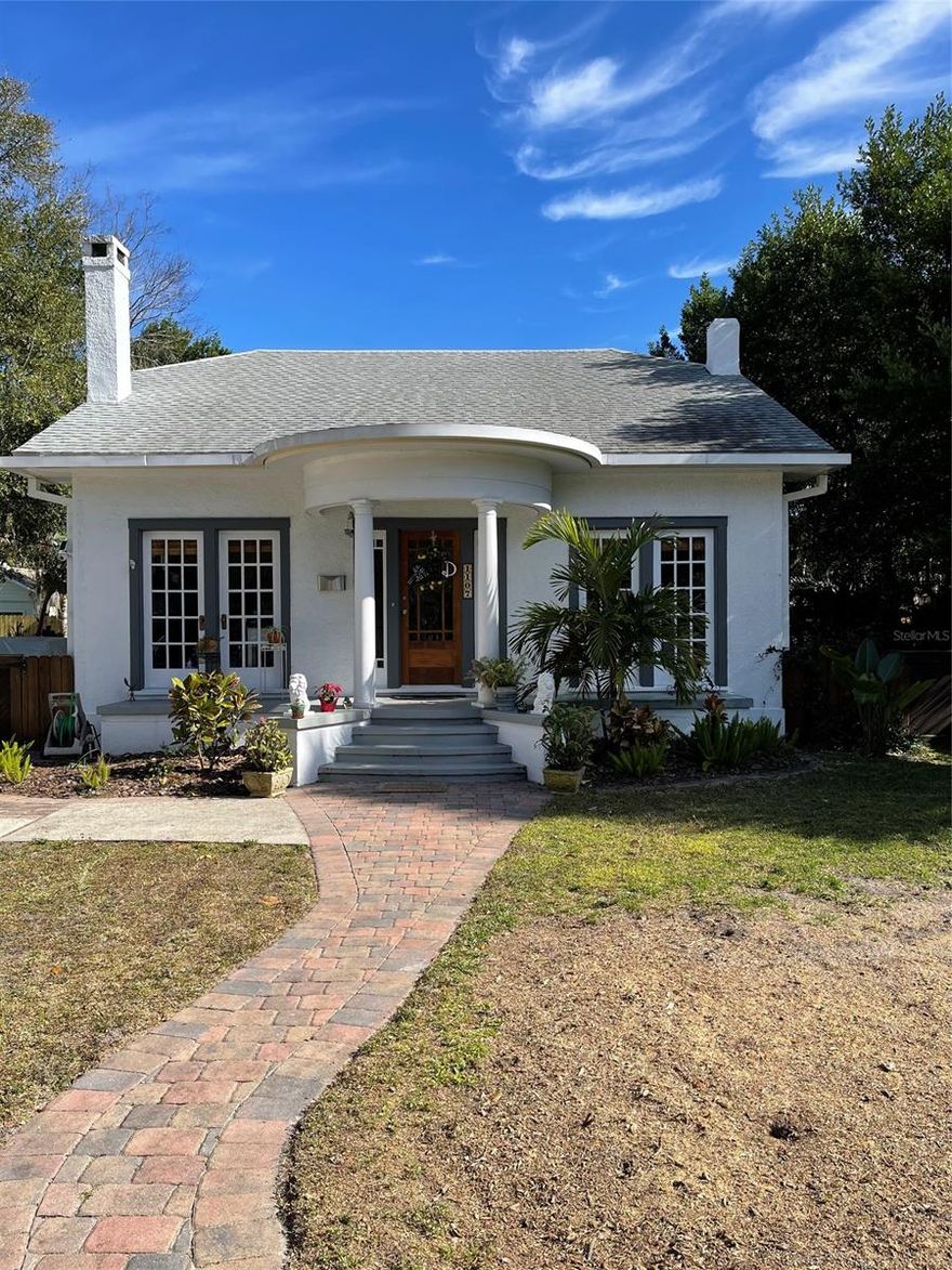 CHARMING HISTORIC HOME IN ONE OF NEW SMYRNA'S MOST DESIRABLE AREAS. House was built in 1923, but has been completely renovated and updated. This home has 12 ft. ceilings,high molding, original hardwood floors, stainless steel appliances, glass block splash coating, newer AC (less than 6 years old) gas heat,tankless hotwater heater,newer double pane windows,outdoorshower,newer driveway,gate & fence. House was painted less han 3 years ago. Separate garage building being used aas a workshop/man cave. backyard has room for a pool. House has all new light switches,ceiling fans & locks. Home warranty coverage until June 6th 2021. IF ALL THIS WASN'T ENOUGH - THE DOWNSTAIRS BATHROOM HAS A HEATED FLOOR. DON'T LET THIS ONE GET AWAY!! ;Water: City