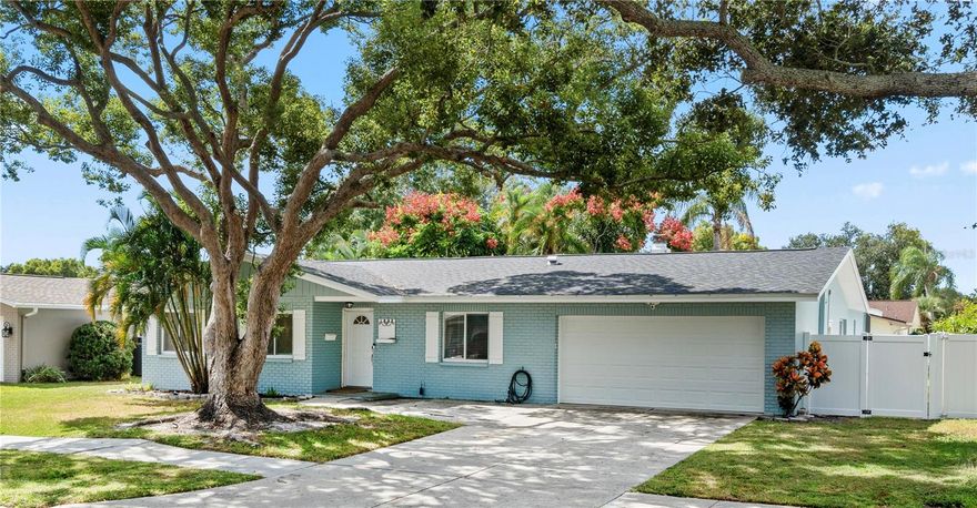 Wow, what a beautiful POOL HOME with 4 large bedrooms with a WOOD BURNING FIRE PLACE!!! Completely remodeled and turn key home! Open concept and super spacious! This gorgeous home has split floor plan, separate living room and multiple options for configurations! TONS OF UPGRADE!!! Pipes were relined with epoxy (2023), custom designed brand new ducting system installed throughout (2024), pool pump (2024), AC unit upgrades with UV light (2021), bathroom (2021), multi-dimensional shingle roof (2021), water heater (2021) and many many more! Enjoy this chef's dream kitchen with quartz countertop, soft-close shaker cabinetry, spice racks, separate food pantry, and stainless steel appliances. Luxury vinyl plank flooring throughout the house. Wet areas are beautiful tile. A screened-in pool and covered patio are just so perfect for your relaxation and entertaining. The backyard is fully fenced- great for a dog run, your dogs will love it! Just minutes to our world famous Gulf beaches, shops and restaurants! Non-flood zone. HURRY!!! THIS ONE WILL NOT LAST!!!