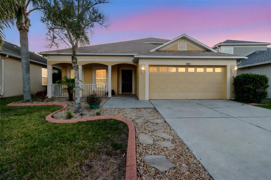 One or more photo(s) has been virtually staged. Welcome to this well maintained and unique home in the highly sought-after Ballantrae community in Land O’ Lakes. This spacious 5-bedroom, 3-bathroom home offers room for everyone and is truly move-in ready with numerous recent updates throughout.

The home features fresh interior paint, a new roof, newer AC unit, a whole-house water filtration system, updated kitchen and flooring, a newly installed microwave, and additional thoughtful upgrades throughout. The fully fenced backyard and oversized screened lanai provide the perfect space to relax or entertain.

Upon entering, you’re welcomed by separate living and dining areas that flow into the open-concept kitchen and family room. The kitchen offers abundant cabinetry and upgraded solid stone countertops, making it both functional and inviting. The primary suite is privately located at the rear of the home and features an ensuite bathroom and walk-in closet. Bedrooms two and three share a full bathroom, while an additional bedroom is situated toward the back of the home.

Upstairs, you’ll find a spacious bonus/flex area, a full bathroom, and an additional bedroom—ideal for guests, an in-law suite, or a private retreat.

This home has remained in excellent condition and did not lose power during Hurricane Milton and sustained no damage, offering added peace of mind.

The Ballantrae community offers incredible amenities including a resort-style pool, amenity center, tennis courts, basketball courts, beach volleyball, playground, and high-speed internet and cable included in the HOA.

Conveniently located just minutes from SR 54, top-rated schools, shopping, dining, and major roadways, this home offers both comfort and convenience in a fantastic community. Don't miss out on this beautiful home!!