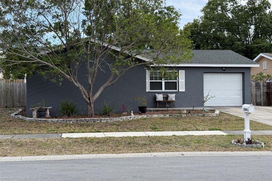 Move-in ready solid block home in the sought-after Hilltop Grove Estates, ideally in the heart of Palm Harbor with no HOA fees. Offering 1,494 square feet of comfortable living space, this home features three spacious bedrooms, two baths, a one-car garage, and a large, fenced backyard complete with an 11-by-7-foot aluminum shed for additional storage. Enjoy living in a safe, friendly neighborhood just minutes from grocery stores, shopping, dining and everyday conveniences, with easy access to Palm Harbor University High School and Sutherland Elementary. Major updates include a 2020 roof, 2021 HVAC system and 2013 water heater, providing peace of mind for years to come. A fantastic opportunity in a prime Palm Harbor location so schedule your private showing today before it’s gone!