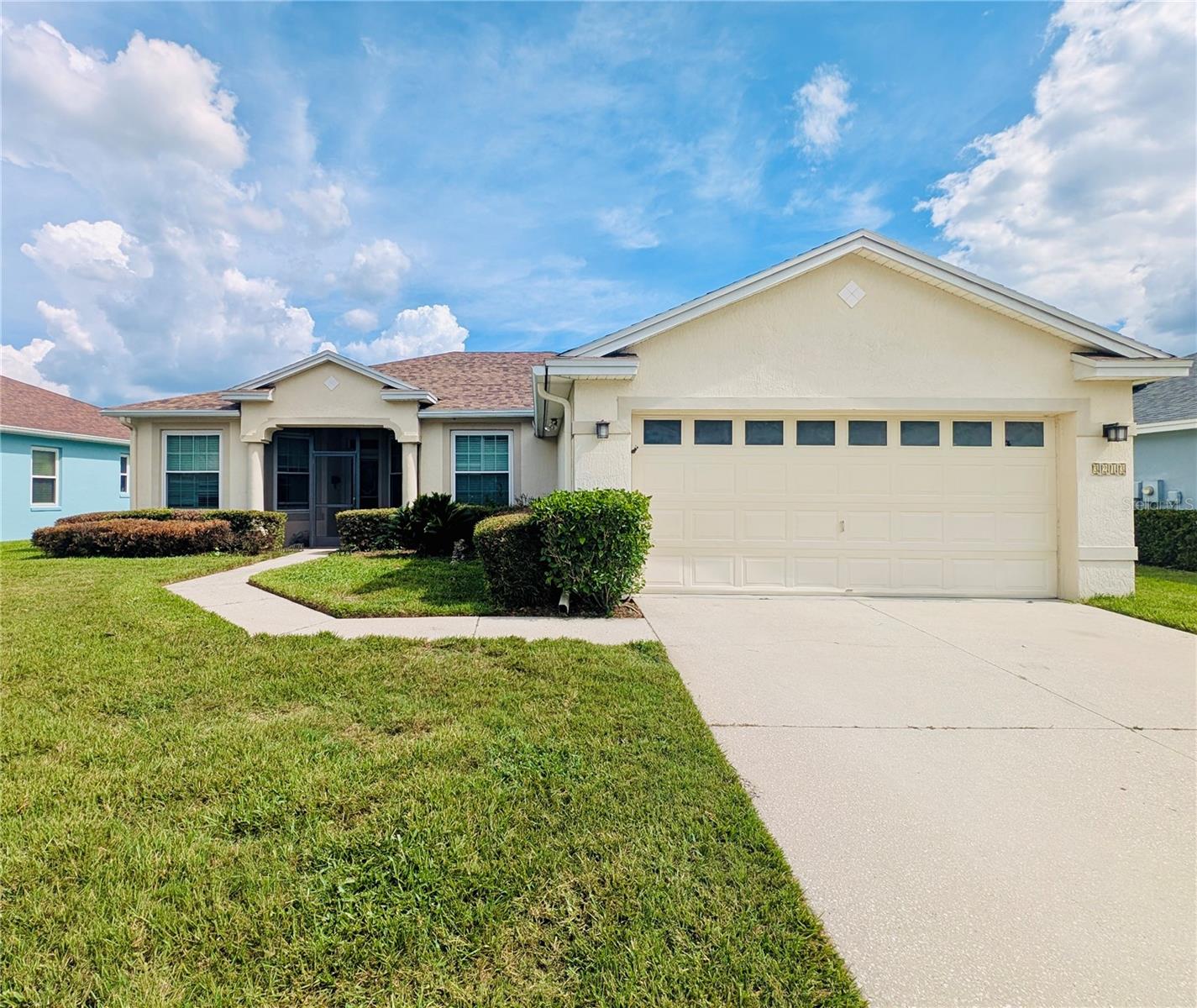 Welcome to 3213 Bellflower Way, a stunning and meticulously cared-for home located in the highly sought-after gated community of Carillon Lakes in Lakeland, FL. This move-in ready gem features a bright and airy open floor plan with soaring ceilings adorned with crown molding, abundant natural light, and a seamless flow perfect for both everyday living and entertaining. Enjoy peaceful mornings and breezy evenings on the expansive screened lanai overlooking lush green space with no rear neighbors. Inside, the home boasts a split-bedroom layout for added privacy, a spacious living and dining area, an oversized kitchen with ample cabinetry and breakfast bar, and a dedicated inside laundry room. The luxurious primary suite is a true retreat, complete with a massive walk-in closet complete with custom shelving, and a spa-like bathroom with dual sinks, a soaking tub, and a separate shower. Major upgrades include a new roof in 2022, a new HVAC system and water heater in 2020, ensuring long-term comfort and efficiency. Carillon Lakes offers unmatched amenities including a 24-hour guard-attended security gate, beautifully appointed clubhouse, state-of-the-art fitness center, resort-style pool and spa, tennis and pickleball courts, basketball, walking and biking trails, scenic lakes, and a full calendar of community events and clubs. Ideally situated just minutes from Lakeland Linder International Airport, the Polk Parkway, premier shopping, dining, and leading healthcare facilities, this home truly has it all. With its exceptional features, prime location, and resort-style community, 3213 Bellflower Way is waiting for you to make this house into your home!