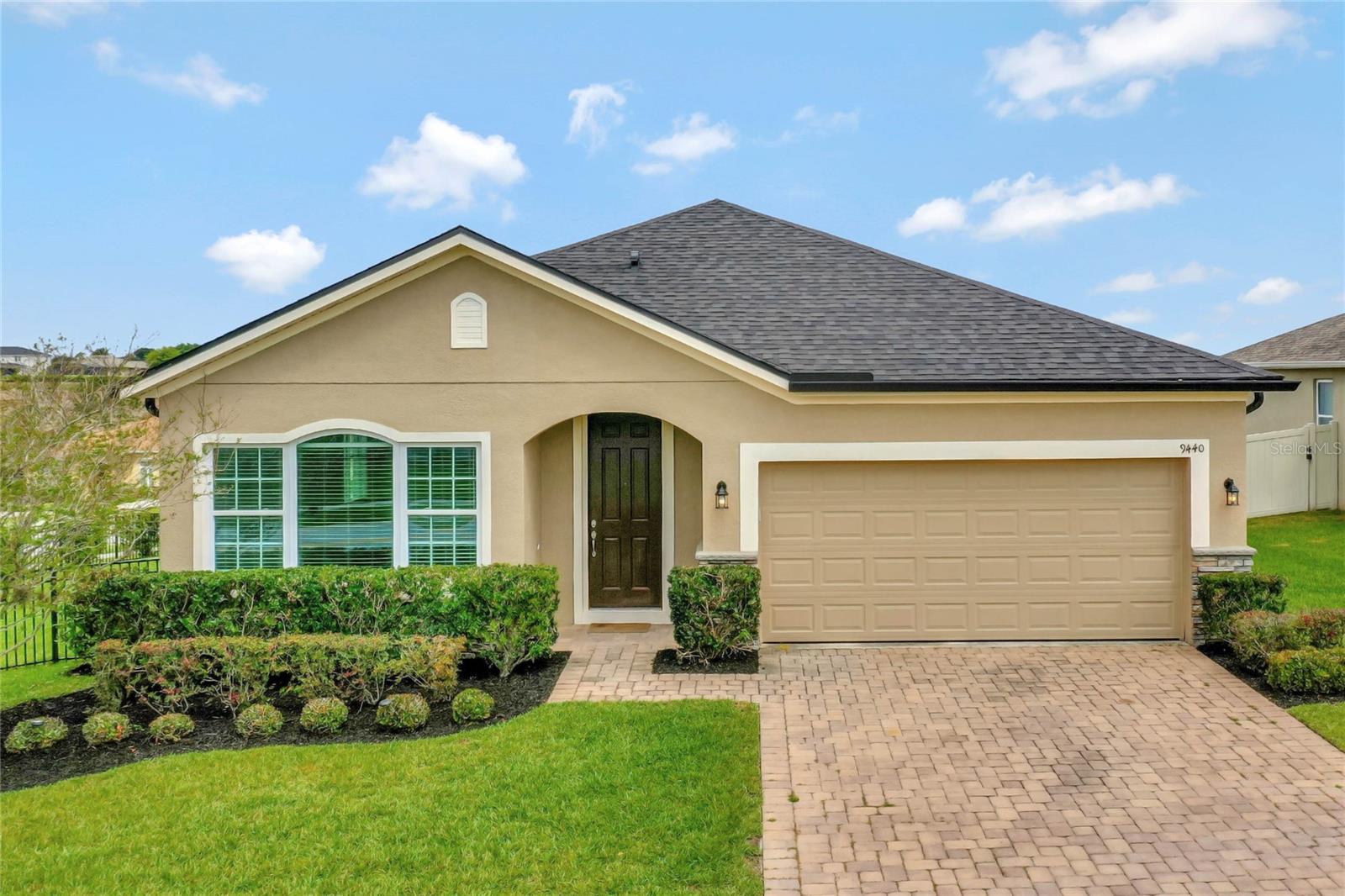 One or more photo(s) has been virtually staged. Welcome home to this very spacious, well maintained 4 bedroom, FENCED-IN, CORNER LOT home centrally located in Clermont! This home is just a short drive away from all of Clermont’s shops, restaurants, movie theater, and downtown Clermont! Built in 2016, this home features an open floorplan and Double Living Room concept, with large living room overlooking your oversized fenced-in backyard! **NO CARPET!!!** The home has 12' VAULTED CEILINGS, Ceramic Tiles throughout the main areas and LVP Luxury Vinyl Flooring in all of the bedrooms! As you enter the foyer, you are embraced with a living room and dining room – perfect for entertaining! The first living room can be easily used for several options including sitting room, a second living room for kids or guests to enjoy their own TV shows & movies, or even turned into a game room where it can easily fit a pool table or foosball table! The kitchen includes QUARTZ countertops, 42” ESPRESSO CABINETS, STAINLESS STEEL APPLIANCES, and pantry. The kitchen overlooks the second Living Room or “Great Room” with another space for a dinette table. The 1/4 acre fenced-in yard is a great place for your dogs and children to play! This split floorpan has the Master Bedroom towards the front of the home, and the other 3 bedrooms towards the back of the home. The Master bedroom offers a Large on-Suite Bathroom with Dual Sink Vanities, Large Soaking Tub & Separate Shower, Linen Closet, and large Walk-in Closet. This home offers a convenient drop zone WITH EXTRA CABINETS when you enter inside from the 2 car garage - a great place for all your necessities. The laundry room comes with washer/dryer and a wire rack. **LAWN CARE & PEST CONTROL INCLUDED!!!** Vista Grande is located near major highways, shopping and dining! Only 40 minutes from Disney and all of Orlando’s major attractions! Please note: All applicants will be required to have a background and credit check after application is completed. Come and claim your DREAM HOME and Schedule your private tour today! **NOTE: Some photos have Virtually Staged Furniture