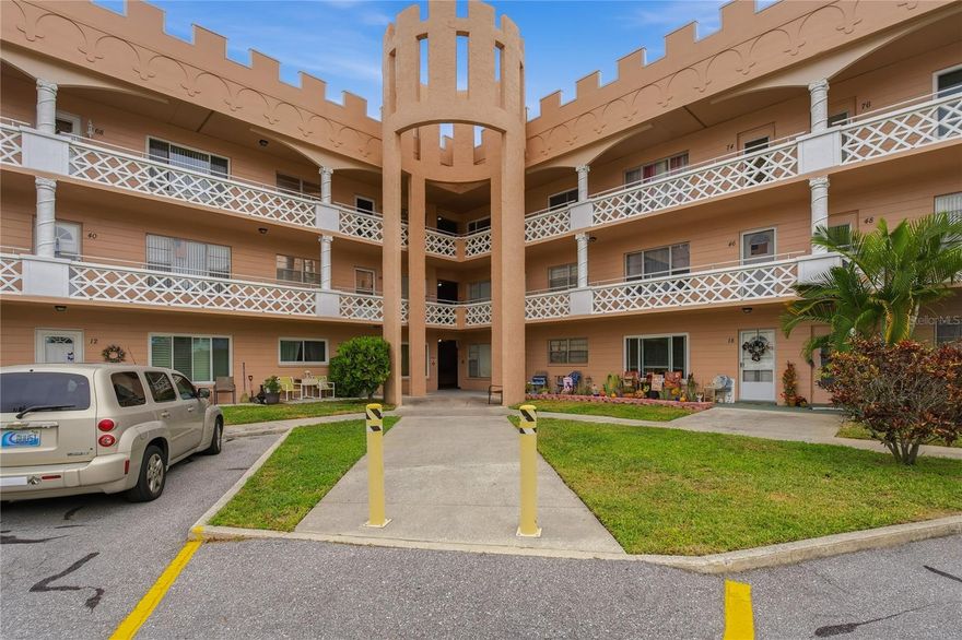Welcome to 2458 Columbia Drive #68, located in the desirable On Top of the World, 55+ community in Clearwater, Florida! This third-floor, one-bedroom, one-bathroom condo offers an open and efficient layout with 825 square feet of comfortable living space. No one living above you ~ the best spot to be! Newer Hurricane-Rated Windows and Hurricane Shutters! AC is 2018 and the roof is 2020. The kitchen is arranged for easy use and opens to the dining and living areas, creating a smooth flow and an open feel. The bonus room off the private bedroom, overlooks well-kept green space and community landscaping that showcases great natural light throughout. The bathroom features tile flooring, an updated vanity and a desirable walk-in shower! Furnishings can stay or be removed. On Top of the World Community is well known for its organized amenities, well-maintained grounds and active atmosphere. Offering community centers with year-round classes, clubs and events. There are over 175 clubs available, along with opportunities for crafts, fitness, games and social gatherings. For outdoor enjoyment, the community includes two pools, two golf courses (one 18-hole and one 9-hole), four tennis courts, pickle-ball courts, shuffleboard courts, horseshoe pits, lawn bowling, a dog park and Pavilion Park. Nature’s Gym, walking paths and scenic common areas offer additional ways to stay active or simply enjoy the Florida sunshine. Visit the Good Karma Cafe that has snacks available and take and bake meals! Conveniently located in Clearwater, nearby shopping, dining, grocery stores, medical services and local beaches. Tampa International Airport is just 15 miles and the St. Pete/Clearwater Airport is only 9 miles away. Start living the true Florida Lifestyle today!