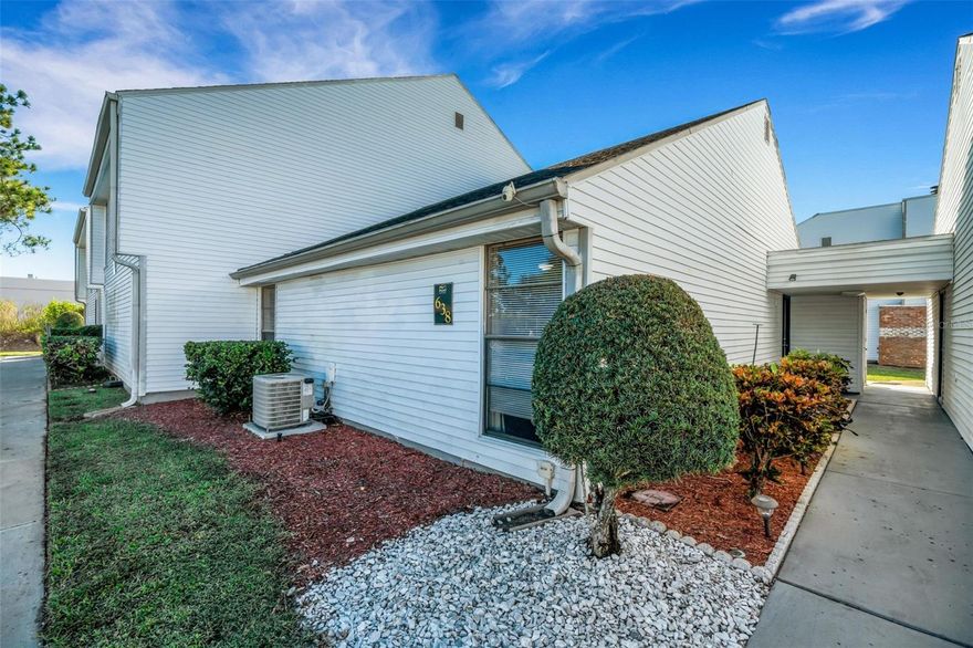 This one’s a must-see! Be the first to view this adorable 2-bedroom, 1.5-bath condo located on the first floor in the sought-after Palms of Tarpon Springs community. You’ll love the inviting, spacious layout — featuring a comfortable living and dining area that flows right into a beautifully updated kitchen with newer stainless steel appliances.
The primary bedroom offers its own ensuite bath, and the inside laundry closet is conveniently located in the kitchen (washer and dryer included!) for easy everyday use. Step outside to your serene screened-in patio, perfect for sipping coffee on cool fall mornings or unwinding after a day in the Florida sunshine.
This beautifully maintained condo is move-in ready and ideally located just minutes from downtown Tarpon Springs, the famous Sponge Docks, and plenty of restaurants, shops, and grocery stores.
The low HOA fee covers exterior maintenance (including a brand-new roof), escrow reserves, and access to great community amenities — including a pool, fitness center, and laundry facilities.
Enjoy the best of Florida living — low maintenance, great location, and year-round sunshine. Whether you’re a first-time buyer, downsizer, or investor, this gem checks all the boxes. Don’t wait — this one won’t last long!
