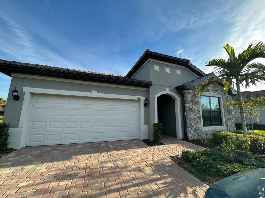 Spectacular home located in very desirable Hammock Preserve on Palmer Ranch. This house is located on one of the most private lots in the community. It backs up to a wetland and a Preserve on one side. It is a 2/3 bedroom two bath open floor plan. Gorgeous custom heated pool and spa just completed this year. The home has the upgraded PGT hurricane impact windows. Also custom fans in every room, quartz countertops, and cabinets and tile throughout other than the bedrooms.  The house is only two years old. Upgraded appliances including, gas range water heater, and dryer. Hammock Reserve includes beautifully maintained landscaping, a huge clubhouse, bocce ball, tennis courts, pickleball, And a well-equipped gym. Great location with a Publix, circle K Legacy Trail, and restaurants within 1 mile away.