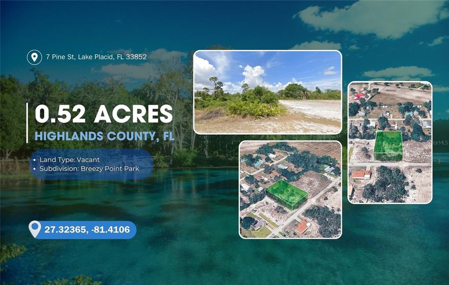 ***** Motivated Owner Offering Owner Financing ***** Half Acre Vacant lot located out of the flood plain with no deed restrictions.