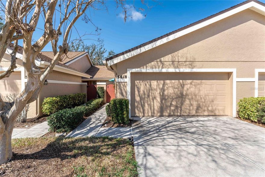 Price Improvement!! MAINTENANCE FREE LIVING! This Meticulously Maintained Home is Located in a Prime Location! There are Plenty of Shopping Plazas, Restaurants, Medical Offices, and Just about Anything You Need.The Sarasota International Airport is Only a Few Minutes Away! Inside the Home You Will Find an Inviting Layout with a Split Floor Plan. The Brick Paver Private Courtyard is Spacious and Great for Grilling or Just Relaxing. The Master Bedroom has an En Suite Bathroom and French Doors that Lead out to the Lanai where you can Enjoy a Calming Water View. The Guest Bedroom has a Murphy Bed so it can be used as an Office or a 2nd Bedroom. The Guest Bathroom has a Walk-in Tub with Shower. The Kitchen and Guest Bedroom have Plantation Shutters. The Home is Equipped with Hurricane Windows, Sliders, and Garage Door Braces so you can be Worry Free during Storm Season. The Lanai Comes With an Automatic Sun Shade! The Home Boasts Porcelain Tile in the Living Areas and Vinyl in the Bedrooms. The Washer and Dryer are from 2019. AC (2014). ROOF (2020). The 2 Car Garage comes with a Large Tool/Utility Work Bench for Easy Access to all your Tools or anything else you need to Store! Make an Appointment To See it Today!