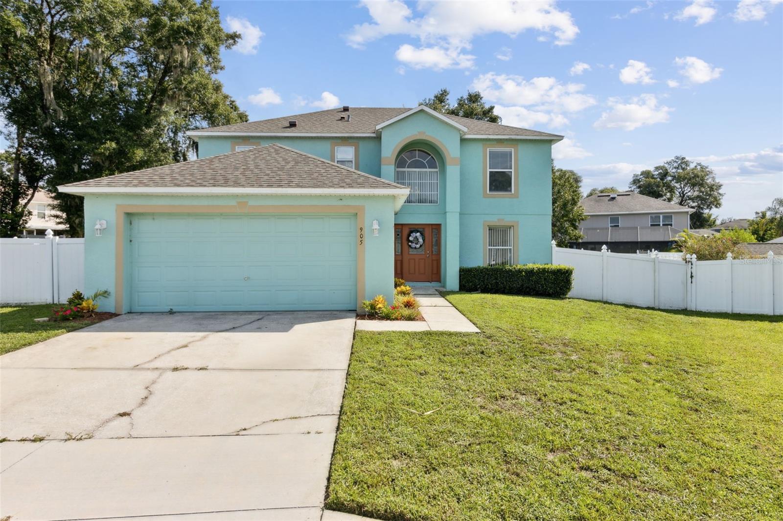 Spacious over 2200 SQFT Two-story home in Deland, just minutes from historic downtown and Stetson University. This 5-bedroom 2.5 Bathroom residence features oversized rooms throughout, offering plenty of space for living, entertaining, and working from home. Located on a quiet cul-de-sac with a fenced yard, perfect for privacy, pets, and outdoor gatherings. Inside you will notice new paint and flooring. The kitchen is beautiful with granite and double pantries and lots of storage. Enjoy the ideal blend of convenience and comfort in one of Deland's most desirable locations. Downtown Deland offers many choices for restaurants, shopping and entertainment like Athens Theatre. Also convenient to Daytona Beach and Orlando for parks, restaurants, shows and career opportunities. Make sure this one is on your Deland tour of homes soon.