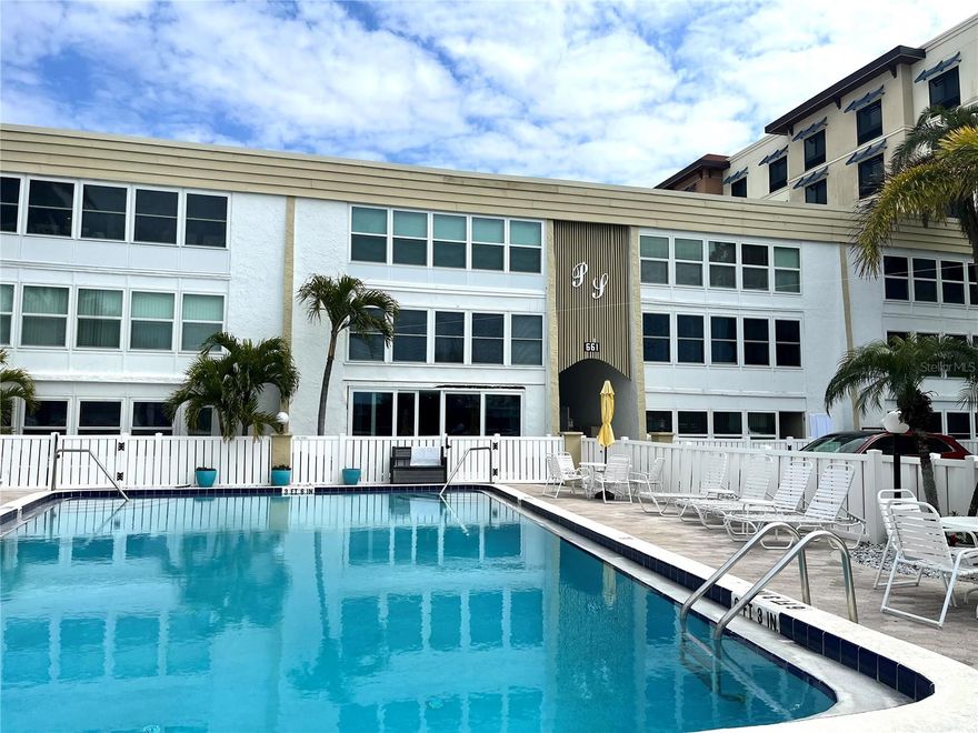 Welcome to your perfect Clearwater Beach retreat! 
This TOTALLY RENOVATED 2-bedroom, 2-bath condo offers everything you need for a relaxed and vibrant beach lifestyle, just two blocks from the world-famous white sands of Clearwater Beach. Situated on the ground floor, this unit features a spacious open floor plan, ideal for both relaxing and entertaining. 
Noone has been living in this condo since its complete 2025/2026 renovations.
This unit features new and beautiful luxury vinyl floors throughout.
All new doors and new windows.
The brand-new modern kitchen is gorgeous with its new white cabinets, new stainless-steel appliances, and beautiful white quartz countertops. Its large breakfast bar opens into the dining room area.
Both bathrooms have been totally renovated as well with new showers, new cabinets and quartz countertops.
A private patio, enclosed by a 4-foot vinyl fence, provides an outdoor oasis, perfect for morning coffee, relaxing with a book, or hosting a small gathering. Accessible from the living area, this space enhances the condo’s seamless indoor-outdoor living experience.
Additional conveniences include community laundry facilities on the third floor and a heated inground pool, complete with a spacious deck and shaded courtyard with a grill, ideal for summer barbecues.
Nestled in the smaller, intimate community of Penthouse Shores, this condo is positioned between the tranquil Intracoastal Waterway and the bustling Gulf beaches, offering the best of both worlds—peace and excitement. Just a short walk away, you’ll find yourself on the soft sands and sparkling waters of Clearwater Beach, ready to explore local shops, restaurants, and water activities. Enjoy the refreshing cross breeze from both the east's Intracoastal and the west's Gulf, a daily reminder of your paradise location. Whether you’re seeking a permanent home, a vacation getaway, or an investment property, this condo is the perfect choice. Don’t miss this opportunity to own a piece of paradise in the heart of Clearwater Beach! Contact us today to schedule a viewing and experience the charm and convenience of this exceptional condo.