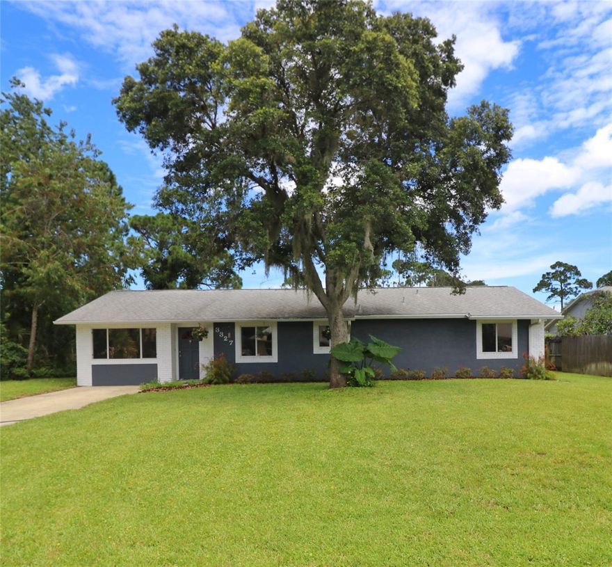 This home is all about happiness for your family. Take advantage of this opportunity to own this move-in ready 4 bedroom and 2 bathrooms in Edgewater. Kitchen features new appliance, plenty of counter space for food preparation, lots of cabinets, inside laundry area with washer & dryer included. Enjoy your mornings & evenings in the spacious screened porch with a view of an oversized private fenced in backyard. The yard is complete with a sprinkler system, and a 16x10 residential shed with electricity. The roof is approximately 12 yrs old, well maintained, a must see to appreciate. ;Water: City