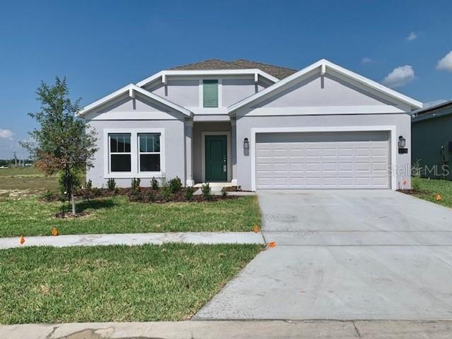 Enjoy living in this beautiful Brand New one Story Home in the Inman Groves Community. The home features 4 bedrooms, 2 baths, with an open floor plan. The floor is all tile, the kitchen has all brand new, stainless-steel appliances and 42” cabinets, and 2 car garage. A large master suite with shower, all carpet in bedrooms, and laundry room with washer/dryer. The home is approximately 1848 sq ft of living space. 
The house is located at the Inman Groves Community in Winter Heaven. The community features a playground. Residents have access to many golf courses, country clubs, shopping centers and restaurants. It is close to Legoland, botanical gardens, which is amazing and convenient for families to have a boating or forest trail for entertainment.