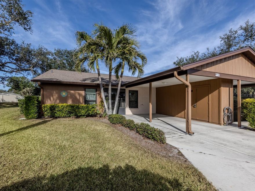 Just Listed !  NEW ROOF 2024! NEW WATER HEATER 2025! PRIVATE PATIO! HURRICANE WINDOWS! Discover the perfect blend of modern elegance, comfort, and peace of mind in this tastefully UPDATED attached villa, nestled in the highly sought-after 55+ Curry Cove neighborhood! This meticulously updated 2-bedroom, 2-bathroom home with a Covered Carport is designed for effortless Florida living. From the moment you step inside the enclosed front porch and enter the home, you’ll be captivated by the details, including gorgeous corian countertops in the kitchen and bathrooms, sleek stainless-steel appliances, and beautiful wood flooring that flows seamlessly through the main living areas. With the open concept design and cathedral ceilings, the kitchen, dining room and living room flow seamlessly together and give this home a spacious feel. The primary bedroom, with en-suite bathroom, offers a private additional entrance to the enclosed Florida bonus room. Both bathrooms have been thoughtfully updated with stunning  showers and corian countertops, creating a spa-inspired retreat.
The primary bathroom features a walk-in shower. The bright and versatile Florida Bonus room adds additional living space and includes a convenient storage closet for the washer and dryer not to be seen. Step outside to your private, fenced patio with stylish flooring – a peaceful space perfect for morning coffee or entertaining friends and family.. New ac 2022, Hot water Heater 2022, hurricane-impact windows, offering you year-round protection and energy efficiency. This home is NOT IN A DESIGNATED FLOOD ZONE.  Curry Cove, a 55+ community, offers a range of exceptional amenities, including a sparkling HEATED community pool and designated RV and/or Boat parking, making this community a true standout. Conveniently located just minutes from pristine Gulf beaches, historic downtown Venice, Sarasota Memorial Hospital, fabulous shopping, and delectable dining, this villa offers everything you need to embrace the ultimate Florida lifestyle. Don’t miss this rare opportunity to own your slice of paradise. Book your Showing today!!!