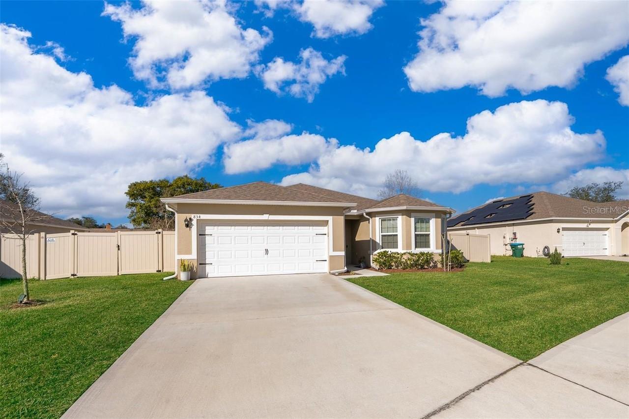 Modern Living in Deltona!
Discover this stunning 3-bedroom, 2-bathroom home with a 2-car garage and a driveway that fits up to 4 cars, perfectly blending contemporary design and everyday convenience.
Enjoy the beauty and durability of vinyl flooring throughout the entire home, adding a sleek, modern touch to every room. The gourmet kitchen boasts quartz countertops, a spacious pantry, upgraded cabinets, and stainless steel appliances — ideal for culinary enthusiasts. The laundry room, also featuring a quartz countertop, combines style with functionality.
The master suite is a true retreat, featuring dual vanity sinks and a private commode area for added comfort.
Step outside to a beautifully maintained yard with St. Augustine grass, a fully fenced backyard with gated access, and a cozy covered patio perfect for outdoor living and entertaining.
As an added bonus, lawn care is included in the rent, giving you more time to enjoy your beautiful home.
This property offers the perfect combination of modern luxury and functionality, thoughtfully upgraded to elevate your lifestyle.