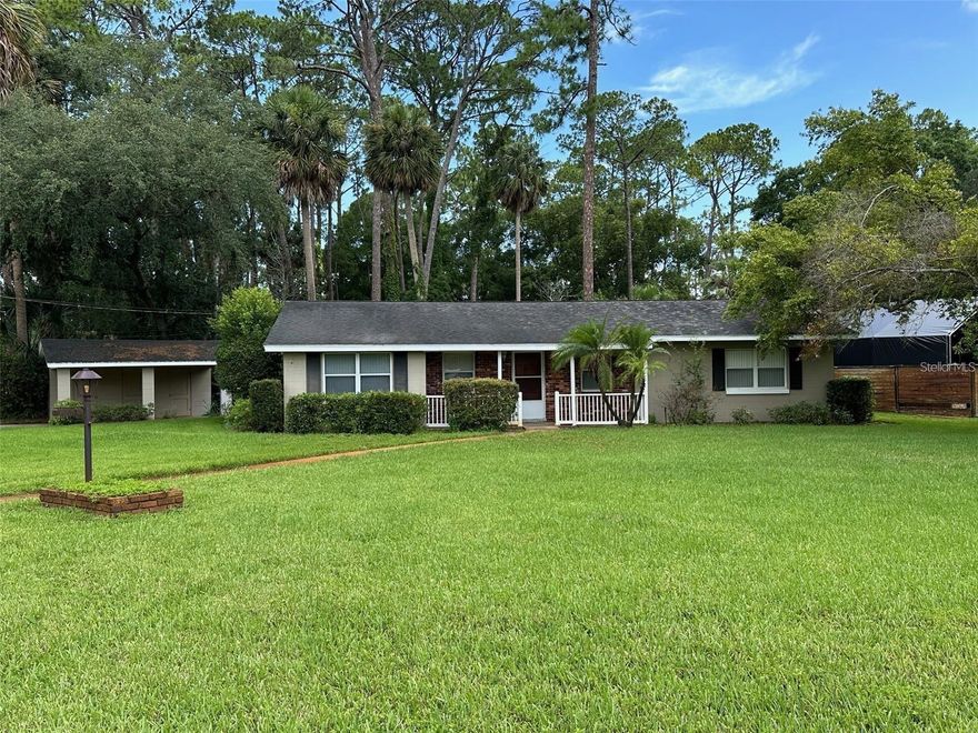 Very Private 2 bedroom 1 1/2 bath home tucked away on a spacious lush yard in the heart of Lake Mary/Sanford. 1 carport with storage.
 Kitchen has all appliances and granite counter tops. Living area and all bedrooms have wood or ceramic tile. Den/Office. Washer & Dryer hook
 ups. Lawn care, water and sewer costs all included in rent. Minutes from Lake Mary Blvd. and 417.