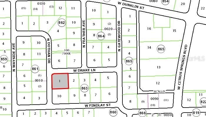 CITRUS SPGS UNIT 10 - Land