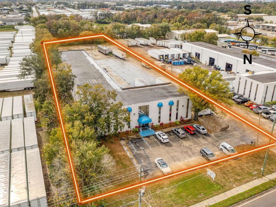 An exceptional industrial warehouse with showroom and second floor flex space within one mile from FL-528E, 7 miles from Orlando’s International Airport (MCO), 7.5 miles to I-4 and 40 miles to I-95. This impressive site offers a generous 19,756 square feet of industrial and retail office space, providing ample room for warehouse operations and business activities. Situated on a vast lot spanning 2.3acres, this property features significant outdoor space for storage and parking as well as a front parking area with 16 additional spaces. Uponentry, you'll find a well-designed and expansive interior, featuring 4,400 square feet of retail and office space offering two offices, three bathrooms, conference room, kitchen, an additional breakroom, and several storage rooms. The second floor offers an additional 4,400 square feet of flex space and two stairwells to access the first-floor showroom or the backend warehouse. The warehouse spans over 9,000 square feet and features 22-foot-high bay storage racks, 7 large garage bays with door height over 16 feet and an additional office. Rounding out the warehouse features is a 1,188 square foot canopy with over 24-foot ceiling. The property offers multiple spacious areas, ideal for manufacturing,distribution, or office use. The retail office space is designed for efficiency and professionalism, providing a welcoming environment for clients and employees. This property's strategic location and extensive square footage make it a prime opportunity for a range of industrial and commercial endeavors.