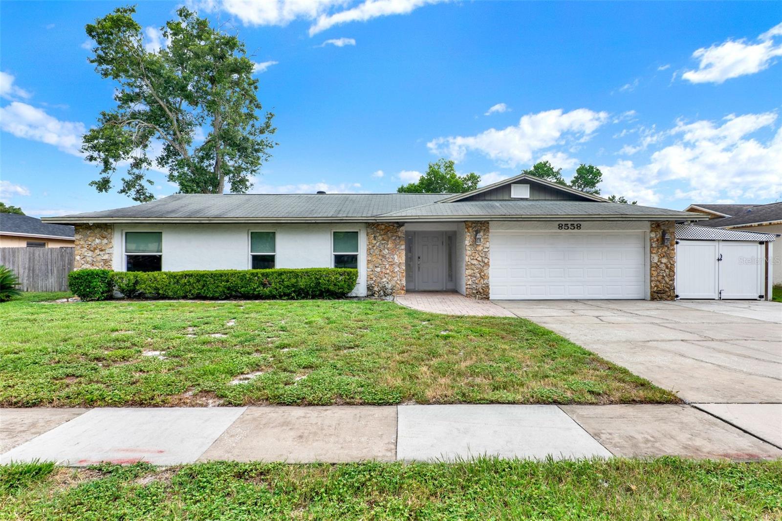Welcome to this beautifully updated 3 bedroom, 2 bath pool home featuring a modern kitchen, stylishly renovated bathrooms and tile flooring throughout.
Step out to your outdoor living with a private screened in pool perfect for relaxing and entertaining.
Nestled in a highly sought out neighborhood with top rated schools. You will enjoy unbeatable convenience just minutes from premier shopping, dining, and world-renowned attractions.
No HOA. Seller motivated. Call to schedule your private tour.
All measurements are approximate Buyer to verify.