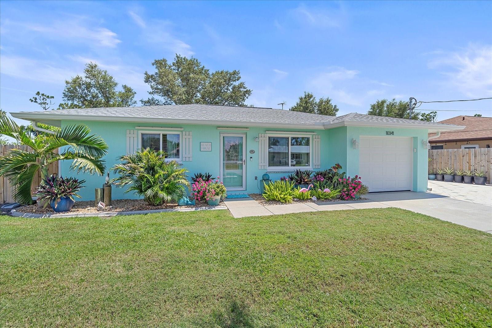 Charming 2-Bedroom Home with Stunning Upgrades!
This delightful 2-bedroom, 2-bathroom home features a one-car garage and is packed with modern upgrades. Enjoy peace of mind with a brand-new roof, soffit, gutters, and insulation. All windows are hurricane-rated, enhancing your safety and comfort except garage. The front door includes energy-efficient E-glass, and the 2-year-old AC system is equipped with a UV light for improved air quality.
Step into a beautifully updated kitchen, adorned with new Bosch appliances and elegant quartz countertops. Additional features include an under-sink water system. Home also has a new 200 Amp electric panel with a surge protector and generator plug. Also has 2 solar fan for attic. Home has been newly painted inside and out with Sherwin Williams paint. Garage and lanai floors both professionally coated!
Outside, relax in the screened lanai, soak in the hot tub, or utilize the spacious shed, designed to withstand winds up to 160 mph and equipped with electricity. The completely fenced yard is a paradise featuring numerous fruit trees.
Located on the Butterford Waterway, this home offers a fantastic dock for fishing or simply unwinding by the water. Don’t miss this opportunity to own a piece of paradise!
Close to beaches, shopping and restaurants!