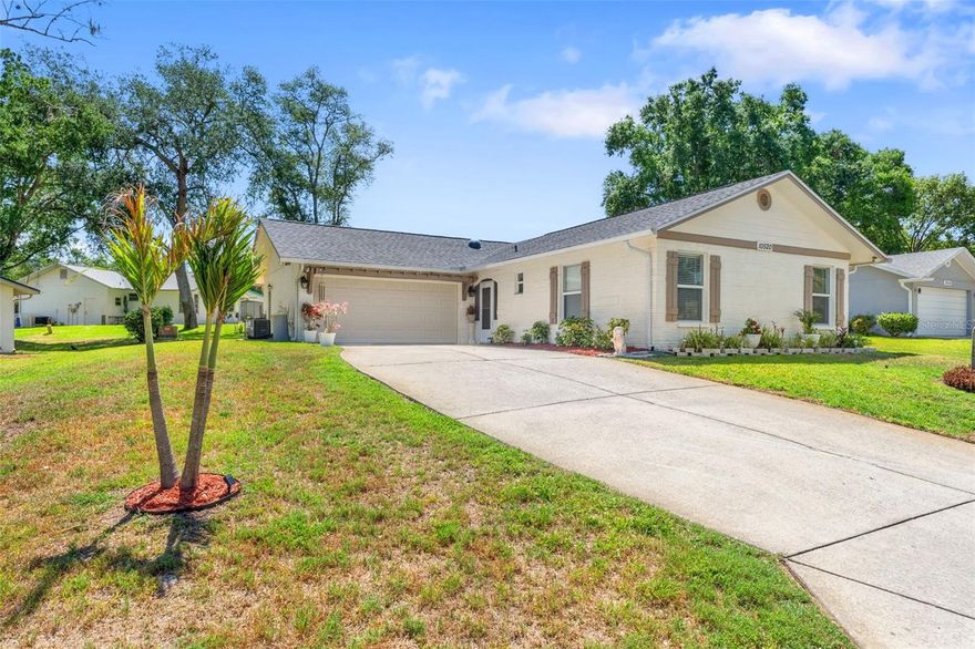 Welcome to your dream retirement in the premier 55+ deed-restricted community of
Timber Oaks! This impeccably updated 2-bedroom, 2-bathroom, 2-car garage SMART
HOME offers a seamless blend of modern technology and high-end finishes. The heart of
the home is a stunning kitchen featuring beautiful maple cabinets, ample storage, a
dedicated coffee bar, WiFi-enabled Samsung stainless steel appliances. This fully move-
in-ready residence boasts major upgrades for peace of mind, including a newer roof (2022)
for insurance savings, newer HVAC system with UV light installation (2024), a new skylight,
and updated electrical panel.
The interior shines with fresh paint, energy-efficient LED lighting, and a comprehensive
Smart Home suite including a WiFi doorbell, security cameras, and thermostat. Step
outside to the newly added pavered rear patio, perfect for relaxing in the Florida sun, and a
beautifully landscaped yard supported by a private well for irrigation. Residents enjoy
unparalleled amenities with 24-hour pool access, a remodeled clubhouse, fitness center,
tennis, bocce, and specialized hobby shops for woodworking and art. You are minutes
away from the Suncoast Parkway, providing a quick commute to Tampa International
Airport and the vibrant Tampa Bay area. Beaches, medical facilities, and fine dining are all
right at your fingertips. Don't miss the chance to own the premier smart home in Timber
Oaks—schedule your showing today!