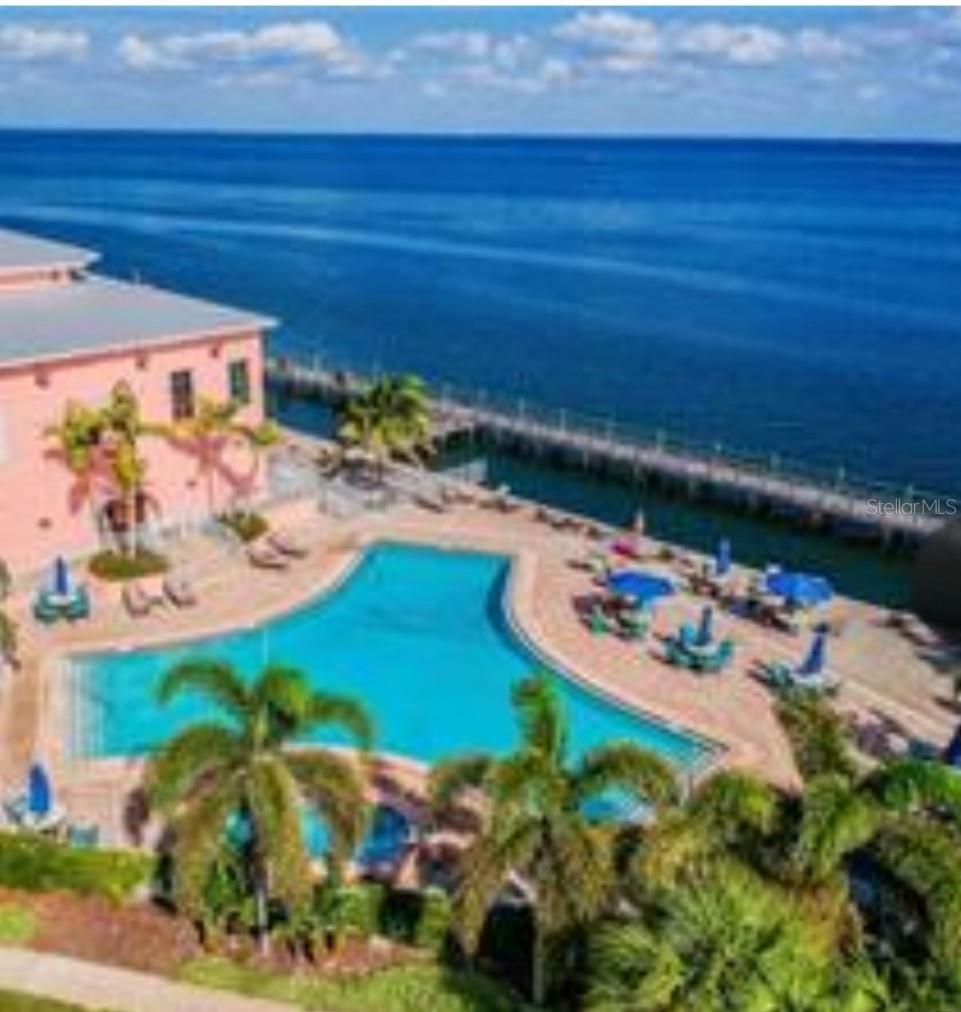 Waterfront condo in gated community surrounded by Tampa Bay! Welcome to Waterside Condos South Village. Located only 4 miles from downtown thriving St Pete city and the world famous pier, 5 start dining, shopping, nightlife, world class museums, hospitals, USF college, I-275, Tampa and St. Pete Clearwater airports less than 30 min away. World famous Treasure Island, Ft. Desoto and St. Pete beaches less than 15 minutes away.
We have it all, waterfront pool and hot tub (heated) looking directly at Tampa Bay, most gorgeous sunrise and sunsets ever! 1 additional heated pool, 5 pickleball courts, tennis, volleyball, basketball courts. Big dog park and friendly pet community. Clubhouse boast a beatiful bar on the 2nd floor looking at Tampa Bay with plenty of social activities nighthly. Enjoy plenty of seawall for wildlife viewing, see dolphins almost daily and occassional sharks! Wecome to paradise!
This 2 bedroom 2 bath unit is perfectly furnished and comfortable. Washer/dryer in unit, all included (wifi-cable) just bring your clothes! ONLY AVAILABLE THRU JAN 2026