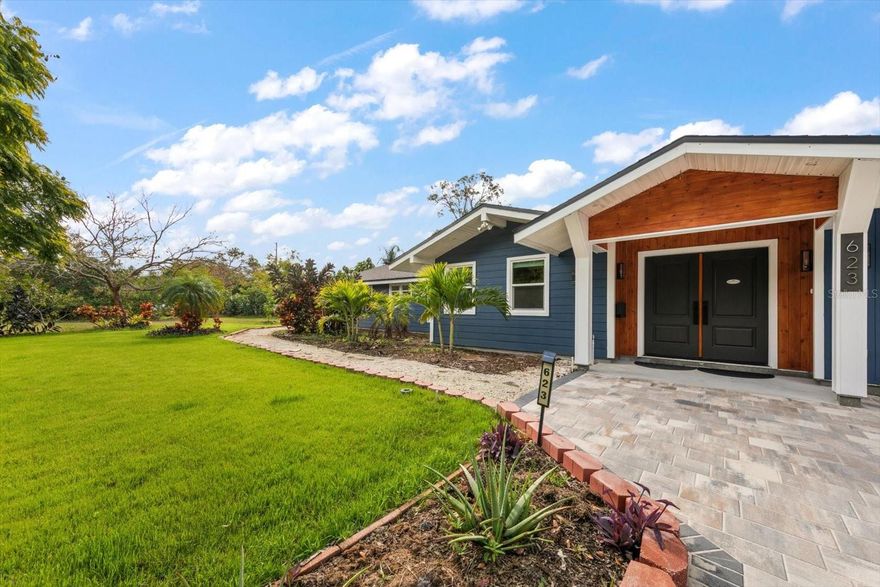 Welcome to the quiet street of Pineland Avenue — a fully renovated Belleair masterpiece located directly across the street from the prestigious Pelican Golf Club. This exceptional single-family residence offers the rare combination of luxury living, modern systems, and a non-flood-zone location, making it one of the most desirable opportunities in the area.
Completely renovated in 2025 with all work fully permitted, this home features 4 bedrooms, 4.5 bathrooms, and 2,676 square feet of heated living space on an expansive 0.30-acre lot. The open-concept and split-bedroom floor plan is designed for effortless everyday living and elevated entertaining, filled with natural light and premium finishes throughout.
Every major system has been replaced, offering true move-in-ready confidence. Updates include a new shingle roof (2023), completely new plumbing (2024), all new electrical wiring and upgrades (2024), and multiple HVAC systems including two central AC units plus a mini-split. An EV charger outlet and insulated, air-conditioned garage add modern convenience.
The interior showcases luxury vinyl plank flooring throughout, fresh interior and exterior paint, and all-new lighting. The fully remodeled kitchen is the heart of the home, featuring an oversized island, peninsula, dedicated bar area, and all-new cabinetry and countertops—perfectly designed for hosting and gathering with seamless flow into the living spaces.
All bathrooms were completely gutted and remodeled, with spa-inspired finishes throughout. The primary suite impresses with a dual vanity, soaking tub, and walk-in shower, creating a private retreat.
Storm protection and efficiency are top-tier with hurricane impact-rated windows, a hurricane-rated garage door, and energy-efficient appliances, helping keep insurance costs low and peace of mind high.
Outside, enjoy a beautifully designed, low-maintenance outdoor living space featuring a fully fenced yard, outdoor kitchen with sink and BBQ, fire pit with built-in seating, pergola, new landscaping, and sprinkler system—perfect for year-round Florida living. 
Rarely available, flood-zone free, and impeccably upgraded, this lovely home delivers luxury, location, and long-term value in one of Belleair’s most sought-after settings—just steps from Pelican Golf Club and minutes to beaches, dining, and shopping.