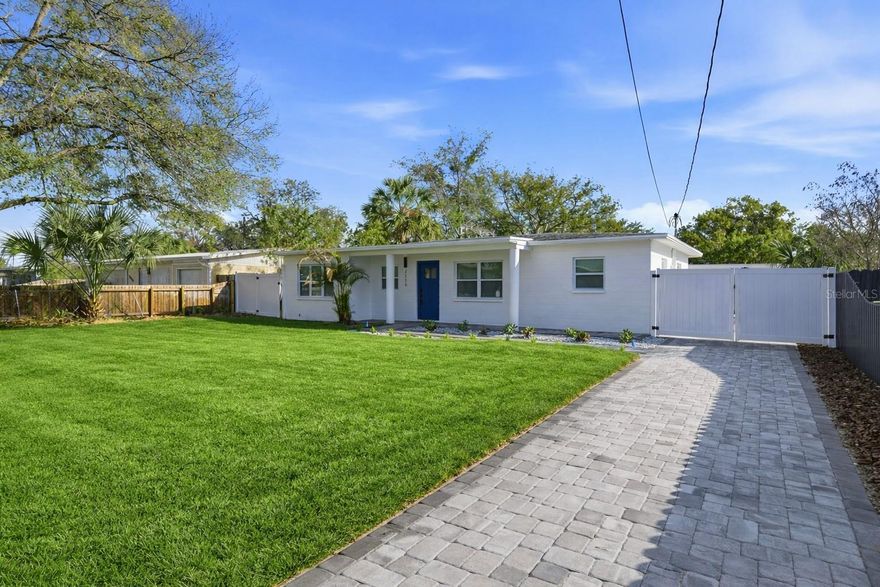 One or more photo(s) has been virtually staged. Step into this updated Tampa pool home offering a functional layout and clean modern finishes throughout. The interior and exterior have been freshly painted, and natural light flows through the living, dining, and kitchen areas. The kitchen features new stainless steel appliances and an oversized L shaped countertop providing generous prep and serving space for everyday living and entertaining. Bathrooms have been updated with contemporary finishes, and the bedrooms provide comfortable, practical space. Major improvements include a roof replaced in 2020, newer AC unit, newer water heater, and newer electrical panel. An irrigation system supports the landscaping for easy maintenance. The backyard delivers with paver areas, open yard space, and a private pool ready for relaxing or hosting, plus a detached rear structure offering additional flexible space not included in the home’s living square footage. Located minutes from Downtown Tampa with quick access to I 275 and Tampa International Airport, and close to major hospitals, shopping, and dining. No HOA and located in Flood Zone X, where flood insurance is generally not required by lenders, offering added flexibility and peace of mind.