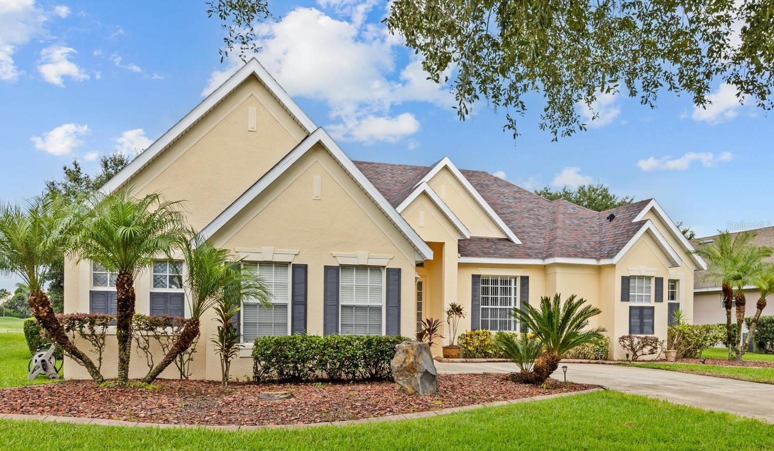 Welcome to 1706 Bridgets Court! (additional professional photos to be posted on 8/30/25)
Exceptional value and a rare find at this price point, this one-story screened pool home in the private, gated community of Kissimmee Bay Country Club boasts water views, golf course frontage, community lake access, and a brand-new 2025 roof!
Nestled along the 8th hole, the property provides striking sunset views creating an unforgettable backdrop for outdoor gatherings and relaxation.
Step inside to discover an efficient floor plan designed for both everyday living and entertaining. The kitchen features generous cabinetry, ample counter space, and a huge walk-in pantry—ideal for cooking and hosting.
A large window in the primary suite frames the outstanding views of the pool, golf course, and pond—what a perfect way to start each day. The primary bathroom offers a garden tub, double sinks, and a roomy walk-in closet.
Two additional bedrooms share a Jack and Jill bathroom, each with its own sink and counter space (in separate rooms), making it a functional and efficient use of a joint bathroom.
Enjoy year-round fun in the screened pool area—perfect for swimming, entertaining, or simply unwinding with a sunset view.
Living in Kissimmee Bay Country Club means access to resort-style amenities and the golf cart lifestyle: hop over to the practice range to groove your swing or head to hole #1 to shoot the round of your life, play pickleball or tennis, enjoy marina access to East Lake Tohopekaliga for boating and fishing, or cruise over to a neighbor’s dinner party with ease.
HVAC 2021, Pool pump March 2025, New appliances in 2022: microwave, dishwasher and stove.
Conveniently located near the Florida Turnpike and 417, you’ll have quick access to shopping, dining, Orlando International Airport, renowned theme parks, and countless area attractions.
This home isn’t just a place to live—it’s an invitation to embrace the Florida lifestyle you’ve always dreamed of!