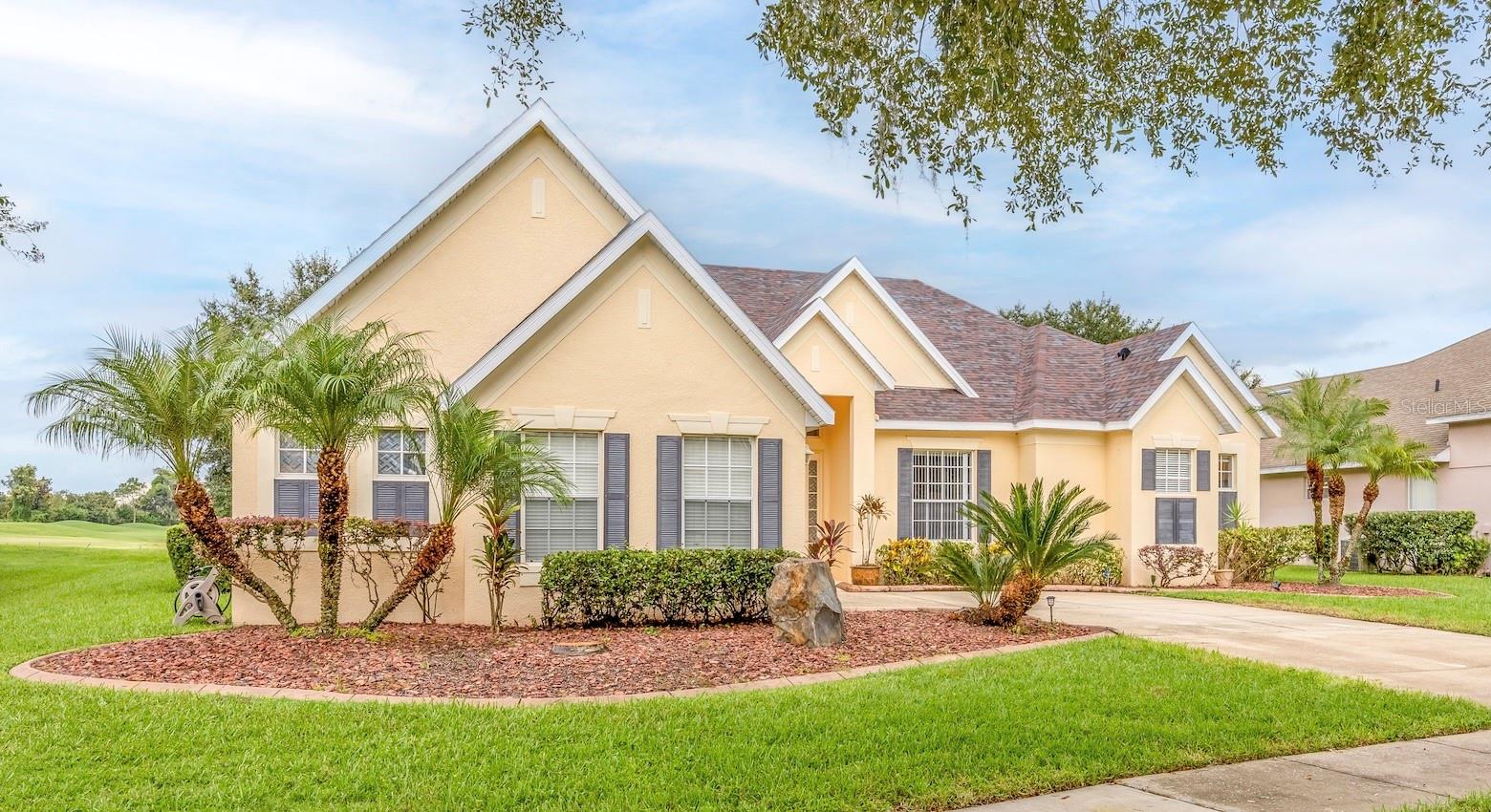 Welcome to 1706 Bridgets Court! (additional professional photos to be posted on 8/30/25)
Exceptional value and a rare find at this price point, this one-story screened pool home in the private, gated community of Kissimmee Bay Country Club boasts water views, golf course frontage, and a brand-new 2025 roof.
Nestled along the 8th hole, the property provides striking sunset views creating an unforgettable backdrop for outdoor gatherings and relaxation.
Step inside to discover an efficient floor plan designed for both everyday living and entertaining. The kitchen features generous cabinetry, ample counter space, and a huge walk-in pantry—ideal for cooking and hosting.
A large window in the primary suite frames the outstanding views of the pool, golf course, and pond—what a perfect way to start each day. The primary bathroom offers a garden tub, double sinks, and a roomy walk-in closet.
With a split-bedroom layout, two additional bedrooms and baths are tucked away on the opposite side of the home, creating a sense of privacy for guests or family.
Enjoy year-round fun in the screened pool area—perfect for swimming, entertaining, or simply unwinding with a sunset view.
Living in Kissimmee Bay Country Club means access to resort-style amenities and the golf cart lifestyle: play pickleball or tennis, enjoy marina access to East Lake Tohopekaliga for boating and fishing, or cruise over to a neighbor’s dinner party with ease.
Conveniently located near the Florida Turnpike and 417, you’ll have quick access to shopping, dining, Orlando International Airport, renowned theme parks, and countless area attractions.
This home isn’t just a place to live—it’s an invitation to embrace the Florida lifestyle you’ve always dreamed of!