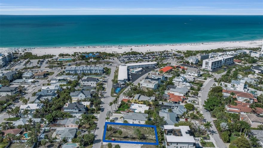 Create your modern coastal residence just moments from the sugar-sand shoreline on this rare cleared homesite in the heart of Lido Beach. Measuring approximately 60' x 115', this property is ideally positioned for an effortless island lifestyle with walkable access to the Gulf of Mexico, the boutiques and dining of St. Armands Circle, and a short drive to vibrant downtown Sarasota. Zoning that allows 7-day rentals provides exceptional versatility for a future luxury home or investment-minded design. With the ability to build a 
3-story contemporary coastal residence featuring a rooftop deck, owners can capture both Gulf and Sarasota Bay sunset views—an elevated vantage point that defines the Lido Beach lifestyle. A premier opportunity in one of Sarasota’s most sought-after beach communities.