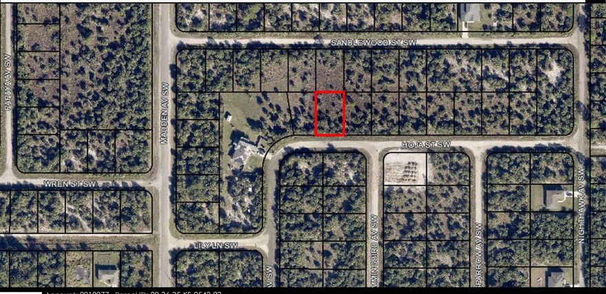 Build your dream home or invest in Florida's growing Space Coast! This vacant lot in sunny Palm Bay offers a perfect opportunity to secure affordable land in a rapidly developing area. Nestled in a quiet neighborhood, the property boasts paved road access,  and no HOA restrictions. Enjoy the peace and privacy of suburban living while staying close to everything