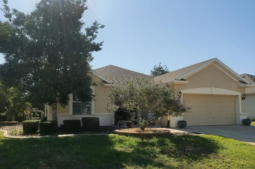 Welcome to carefree living in the Sebastian neighborhood of Stone Creek by Del Webb, a premier 55+ resort-style community. This meticulously maintained and beautifully updated Stetson model pool home features 2 bedrooms, 2 bathrooms, and a versatile den/office, plus a beautifully finished lanai with luxury vinyl plank flooring.

Designed for effortless indoor-outdoor living, the spacious great room opens through new Low-E double quad sliders to a private, fenced, and screened saltwater pool and spa, completed in 2023 on a landscaped corner lot. Enjoy year-round relaxation with solar heating, a sun shelf, and elegant water features — the perfect setting for entertaining or unwinding in your own backyard oasis.

The expanded kitchen, renovated in 2020, blends style and functionality with granite countertops, upgraded cabinetry, and a built-in wine fridge. Rich hardwood flooring, plantation shutters, and crown molding throughout the kitchen, living room, and lanai add warmth and sophistication, while two solar tube skylights fill the home with natural light.

Additional upgrades include an extra-wide driveway and a well-appointed garage featuring a water softener, insulated garage door, hybrid water heater, and a 240-volt outlet ready for EV charging. For added peace of mind, the roof was replaced in 2022.

This exceptional home offers the perfect combination of comfort, thoughtful upgrades, and resort-style outdoor living. Residents of Stone Creek enjoy world-class amenities including a resort-style pool, fitness center, clubs, and numerous social activities, all conveniently located near shopping, dining, and medical facilities.

Move-in ready and designed for easy living — experience Florida retirement living at its finest.
