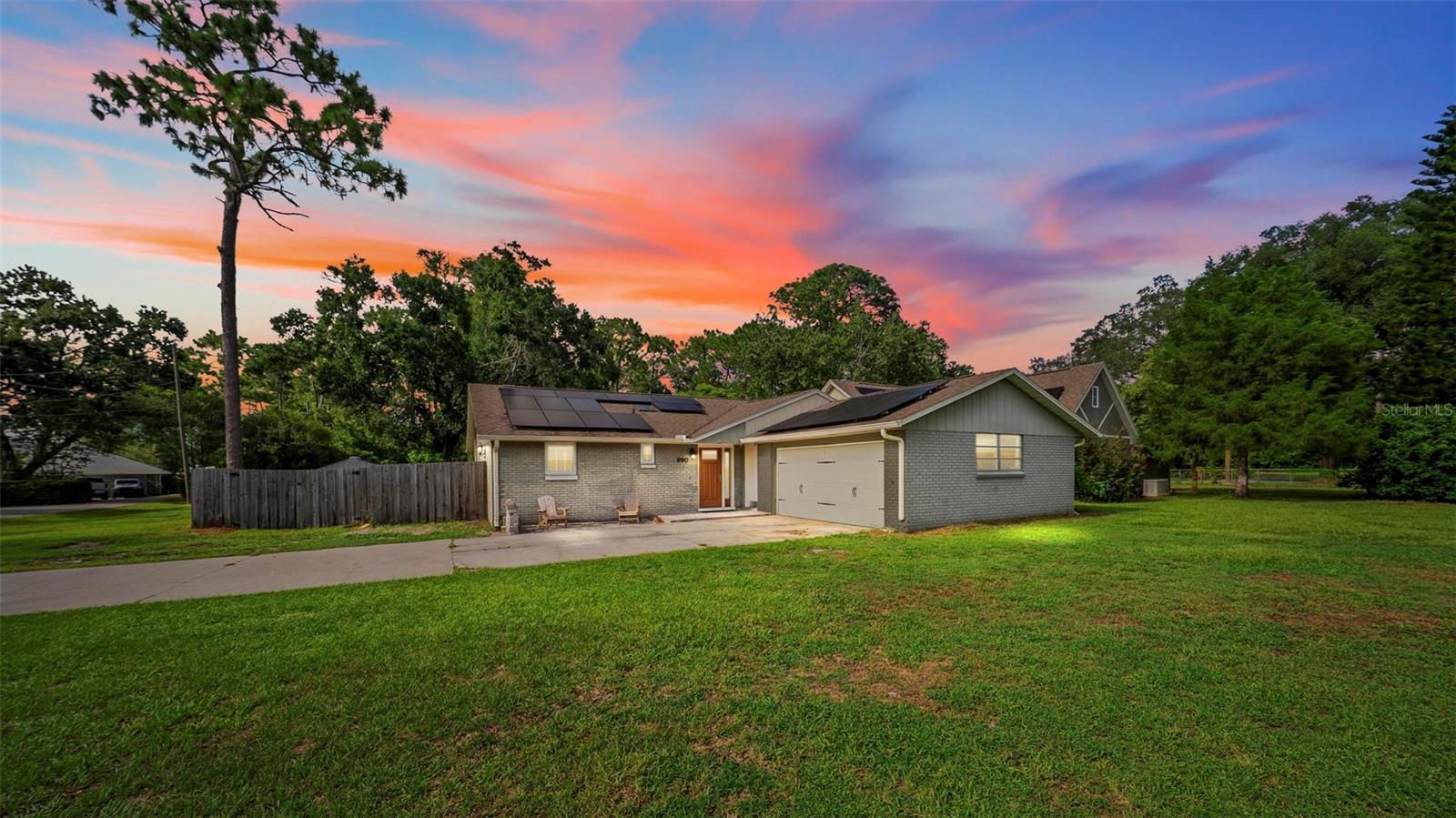 RARE LONGWOOD GEM – 1.41 ACRES, NO HOA, POOL & LOADED WITH UPGRADES!
Welcome to this stunning 4-bedroom, 2.5-bath pool home on a sprawling 1.41-acre property in Unincorporated Longwood—offering freedom with no HOA restrictions. Perfectly blending land, luxury, and location, this home is packed with high-end features and modern upgrades.
The designer chef’s kitchen (2020) boasts quartz countertops, a full stainless appliance package with wine fridge, soft-close drawers & cabinets, and a baker’s dream retractable mixer stand cabinet. Gorgeous wood flooring (2020) flows through the kitchen, master suite & closet, breakfast nook, dining room, and family room, with plank tile in the baths & laundry.
Major updates include: new roof (2017), top-of-the-line hurricane-rated triple-locking insulated doors (2017), double-pane windows, 40 solar panels, skylight tubes in the dining & kitchen, skylights in both full baths, and a wood-burning fireplace. Enjoy year-round peace of mind with a whole-home Generac generator wired for automatic power, plus smart home features—Nest thermostat, CO2/smoke detector, security system with closed-loop cameras & 30-day recording, and fiber internet.
The master bath is pre-plumbed for a soaking tub, and the screened patio is pre-plumbed for a summer kitchen. Outside, find multiple storage sheds (one with electricity) and plenty of space for your toys, garden, or future projects.
This is a private oasis just minutes from major roads, dining, shopping, parks, and hospitals. Homes like this—acreage, pool, no HOA, and upgrades galore—rarely hit the market. Schedule your showing today before it’s gone!