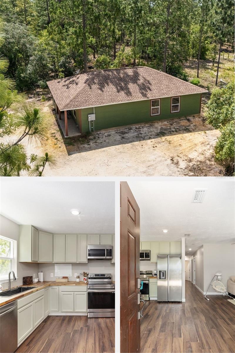 Peaceful, Private, and Practically Brand New Home. Old Florida living with this beautifully built 2024 home on a sprawling 1.25 acres.  Featuring 3 bedrooms, 2 bathrooms, thoughtfully designed living space. This home offers modern comforts in a private, natural setting. And here’s the best part — everything is still under warranty (no updates needed, no stress, just peace of mind). Imagine gathering fresh eggs from your own chickens, growing your own food, and sipping coffee on the porch while surrounded by the beauty of unspoiled nature. This property offers plenty of room for your RV, boat, or side-by-sides, and the freedom to expand or customize your dream homestead just the way you like it. Home is completely wired for security cameras, tv, internet, & wifi. Located just 10 minutes from down town and less than an hour from Cedar Key’s charming waterfront community with restaurants, fishing pier, boat ramps, and many islands to explore. You'll enjoy the best of both worlds — total seclusion with easy access to modern conveniences and coastal fun nearby. Discover an abundance of natural springs, wildlife conservation areas, state parks, and scenic biking/walking trails — an outdoor lover’s paradise. If you’re craving peace, privacy, and a place to truly spread your wings, then this one is for you. Curious to see it in person? Reach out today for a private tour and come experience the unique lifestyle this property offers.